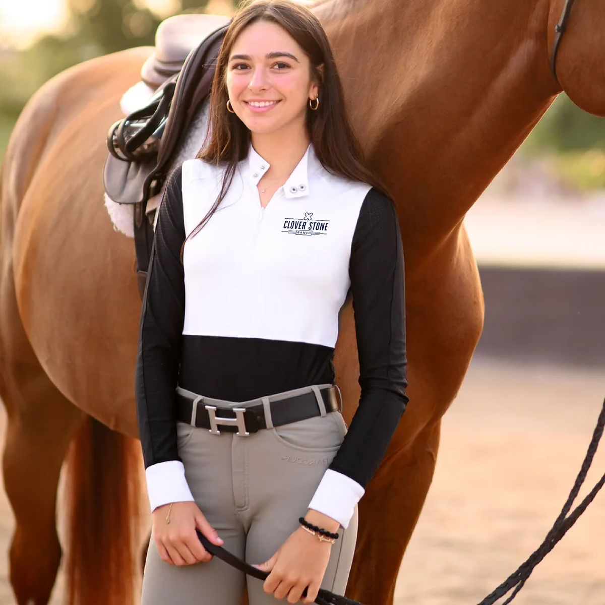 Clover Stone Ranch Women's Euphoric Equestrian Kloud-9 Competition Top