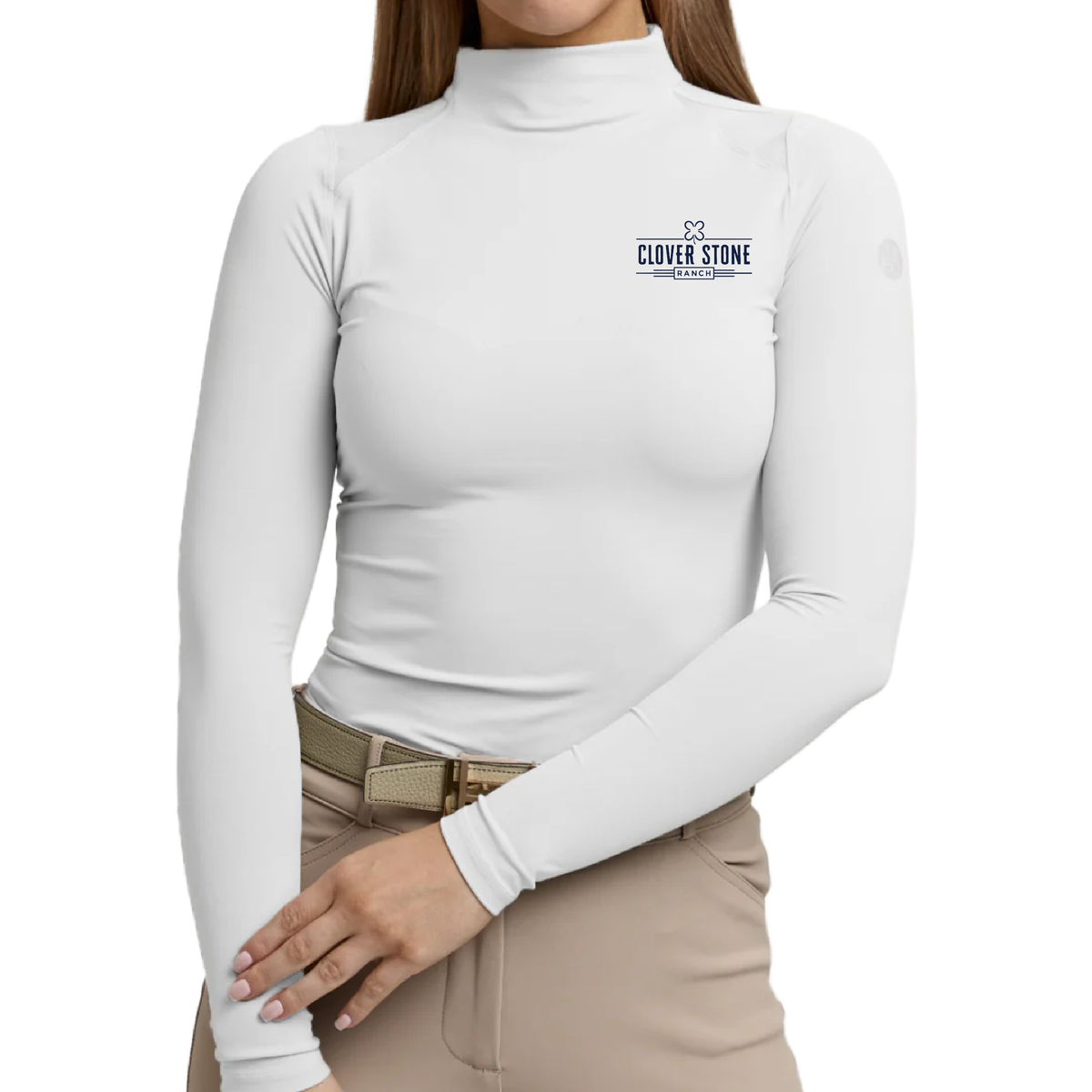 Clover Stone Ranch Women's TKEQ 'Chloe' High Collar Technical Top