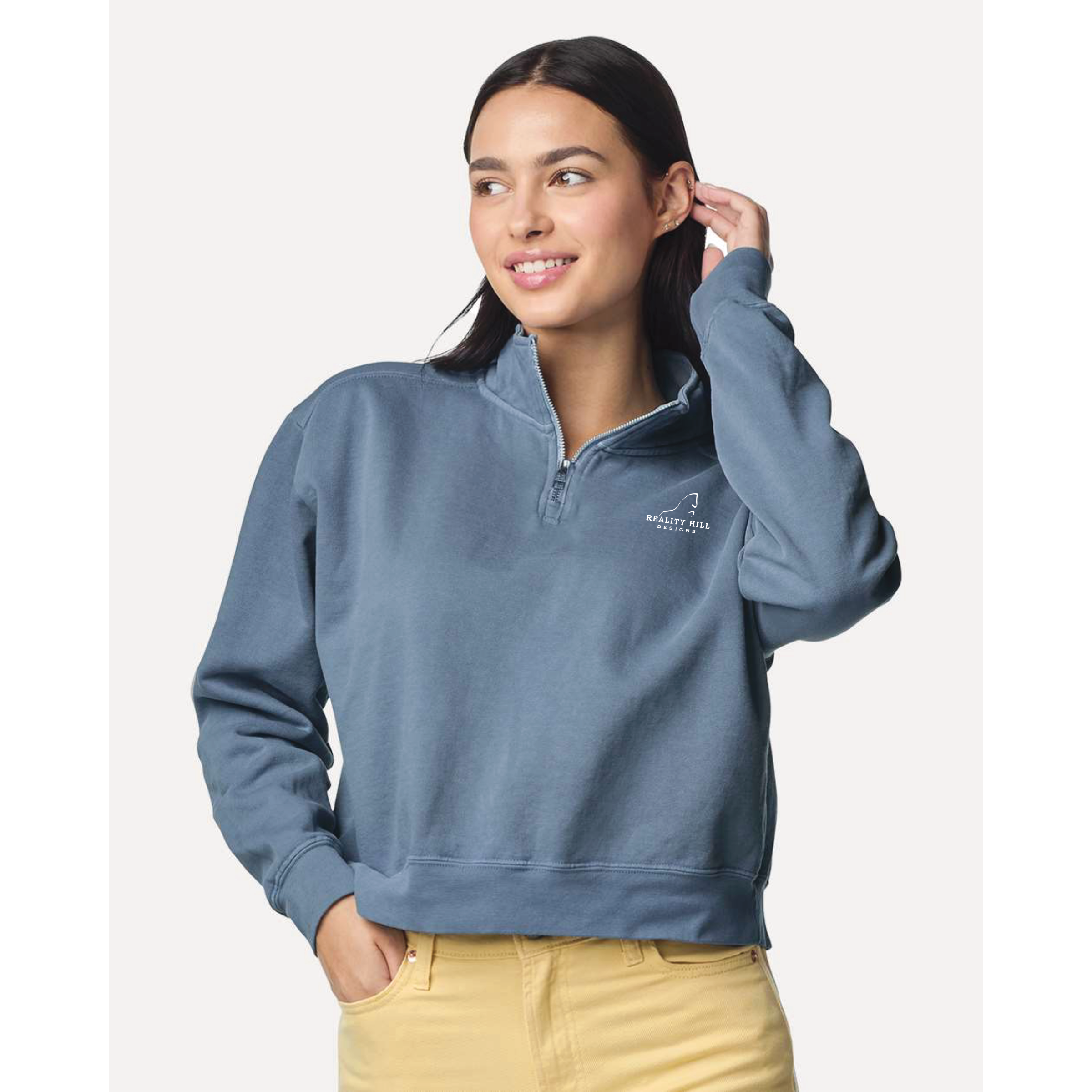 Women's Comfort Colors Mid Length Quarter Zip