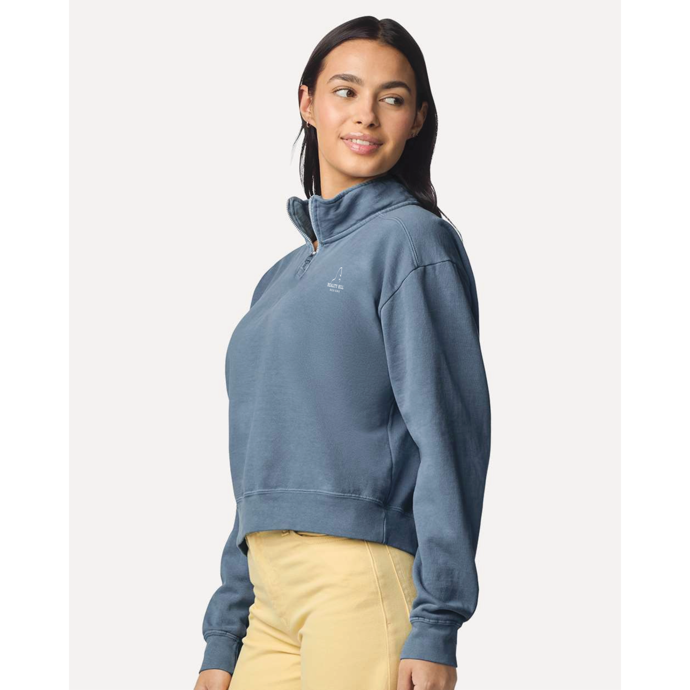 Women's Comfort Colors Mid Length Quarter Zip