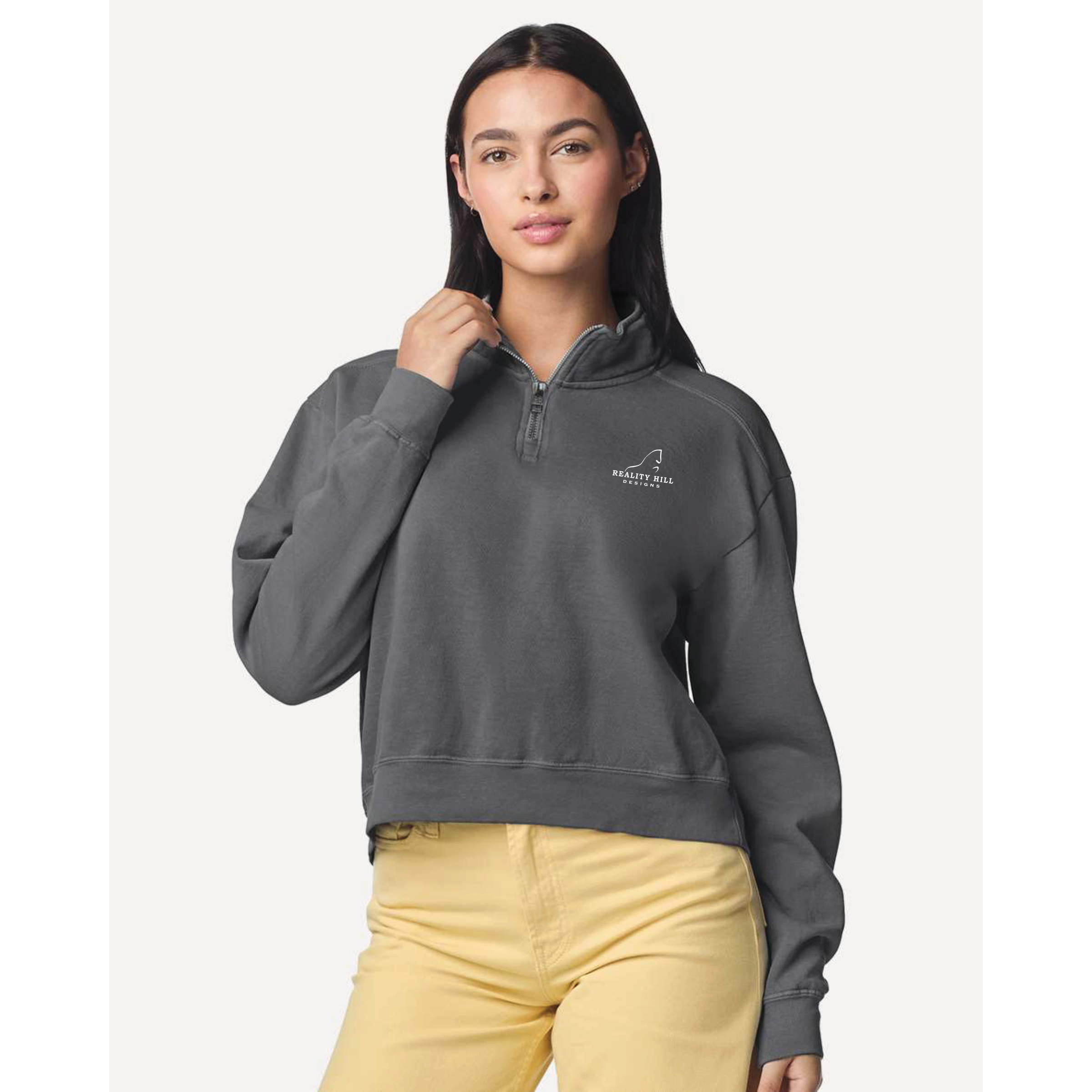 Women's Comfort Colors Mid Length Quarter Zip