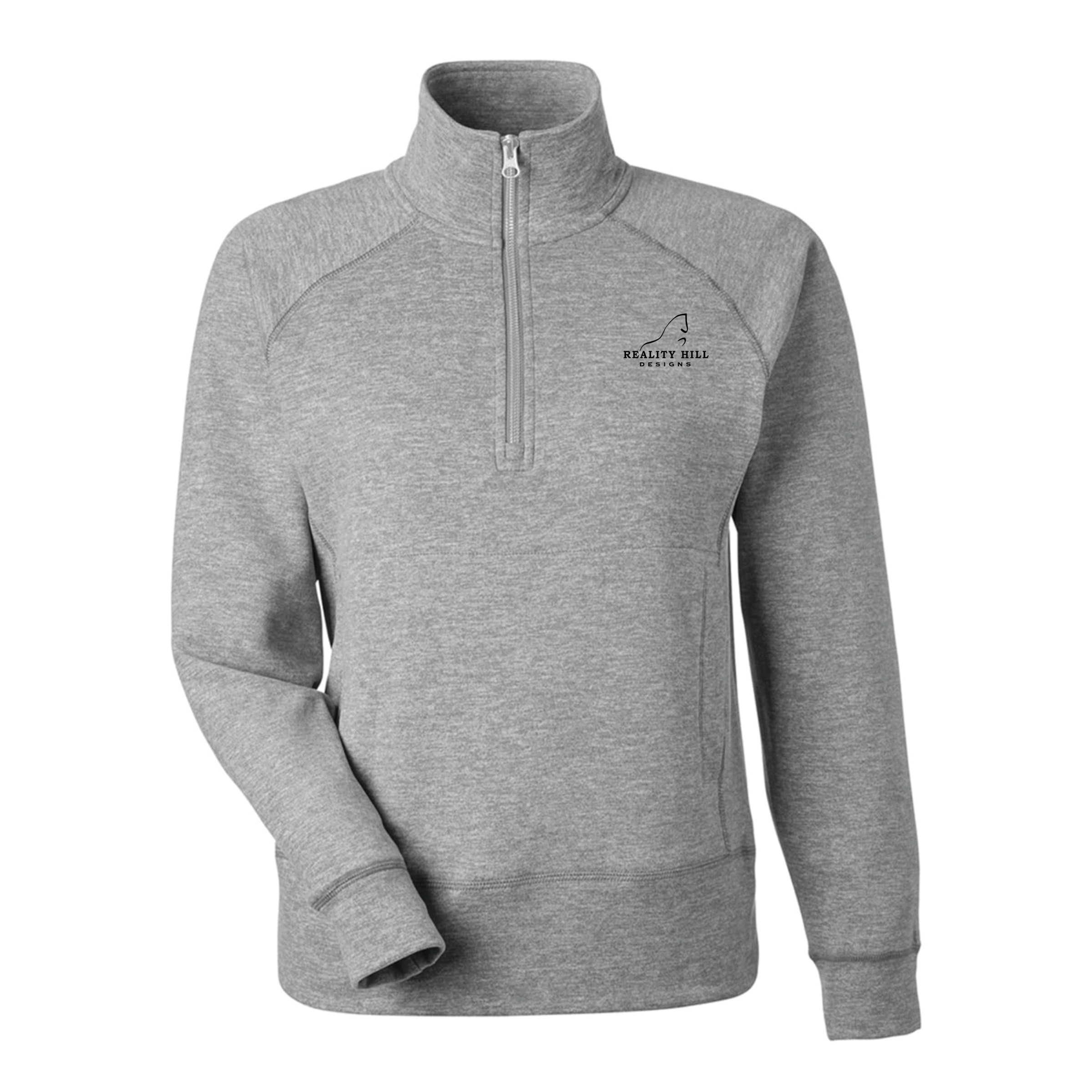 Women's J. America Electric fleece Quarter-Zip Sweatshirt