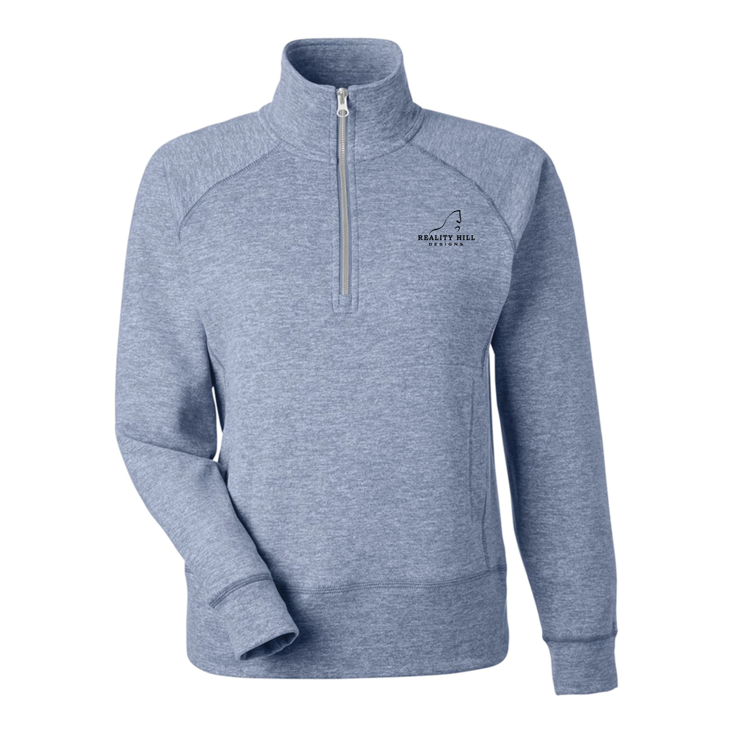 Women's J. America Electric fleece Quarter-Zip Sweatshirt