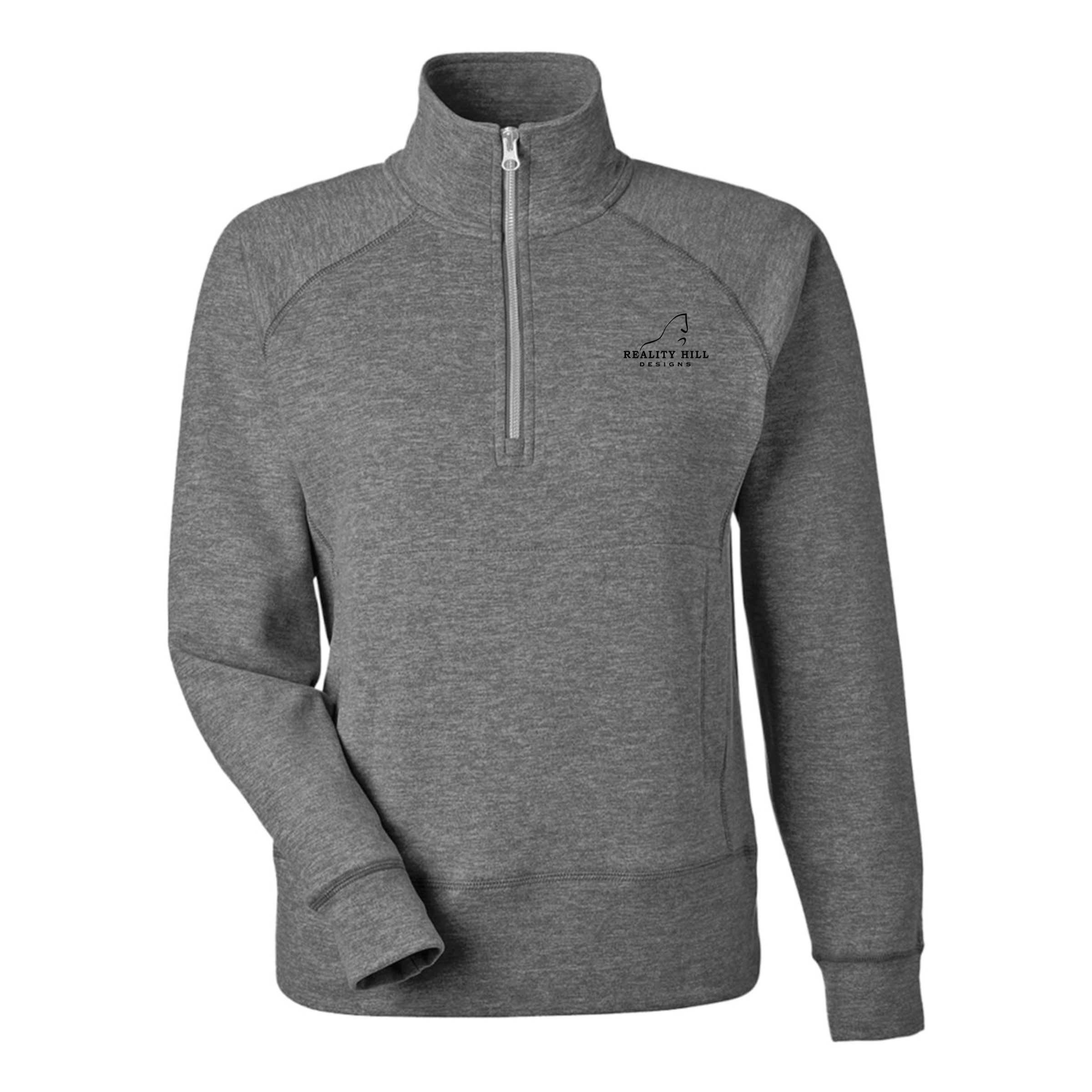 Women's J. America Electric fleece Quarter-Zip Sweatshirt