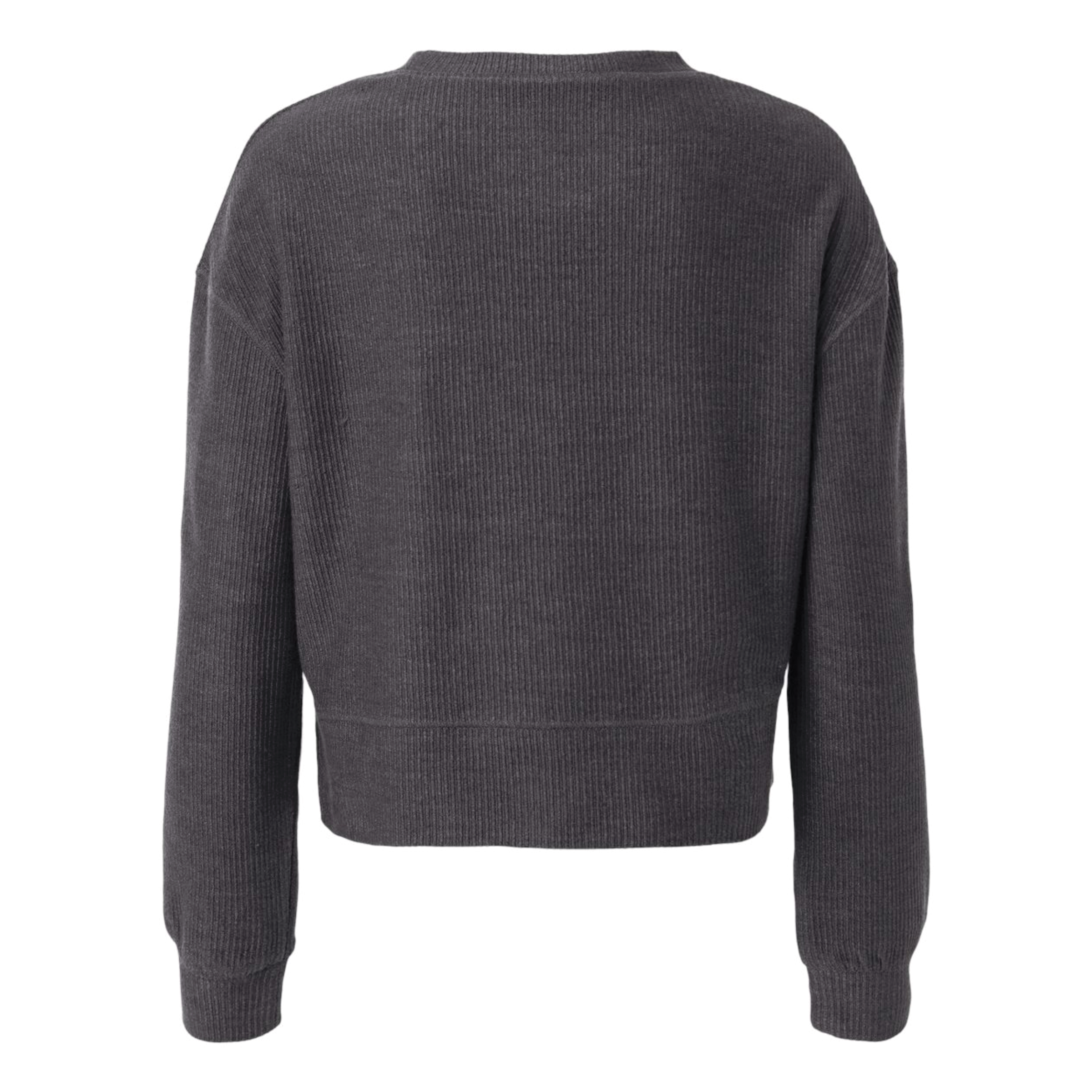 Women's Boxercraft Rib Knit Corded Boxy Crewneck Sweatshirt