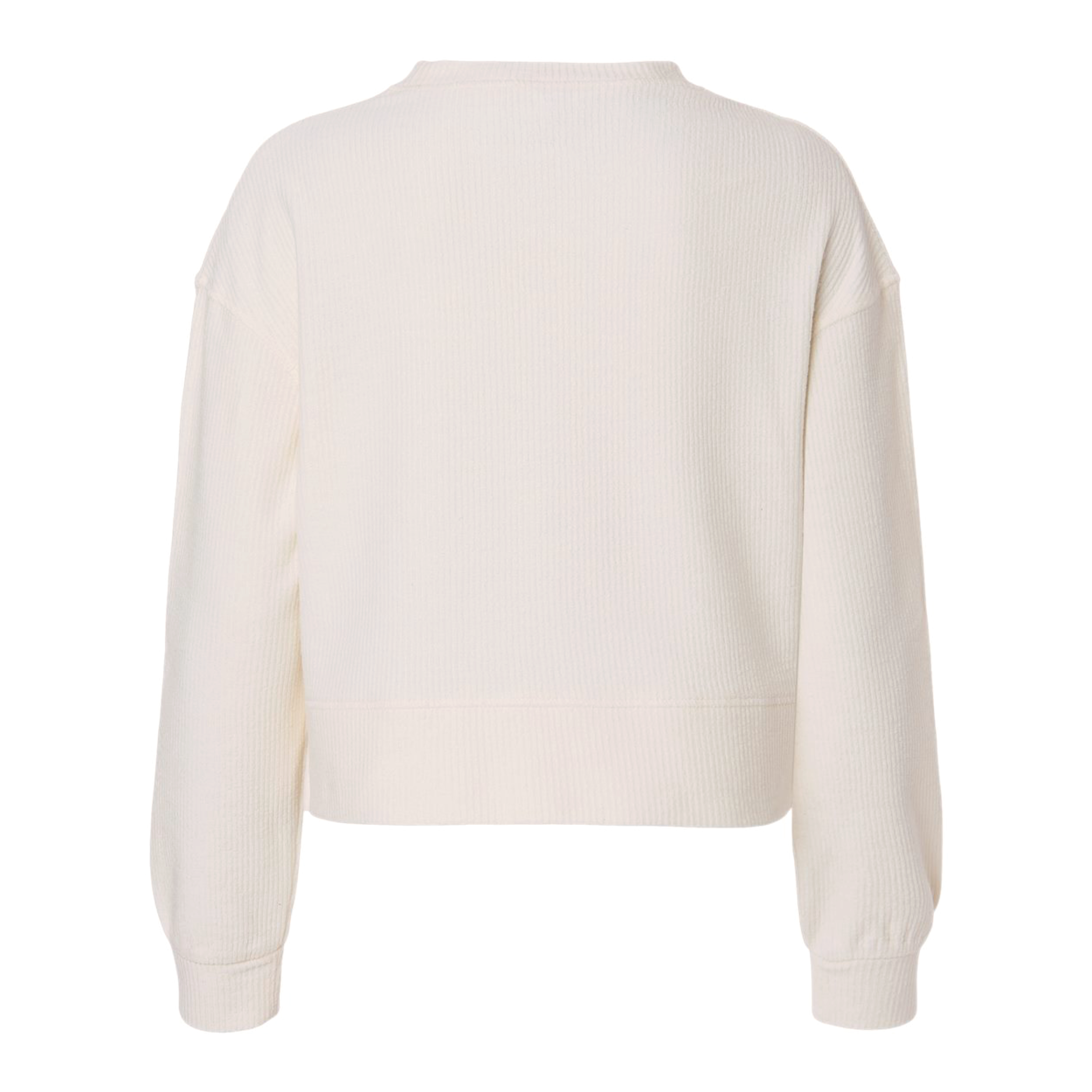 Women's Boxercraft Rib Knit Corded Boxy Crewneck Sweatshirt