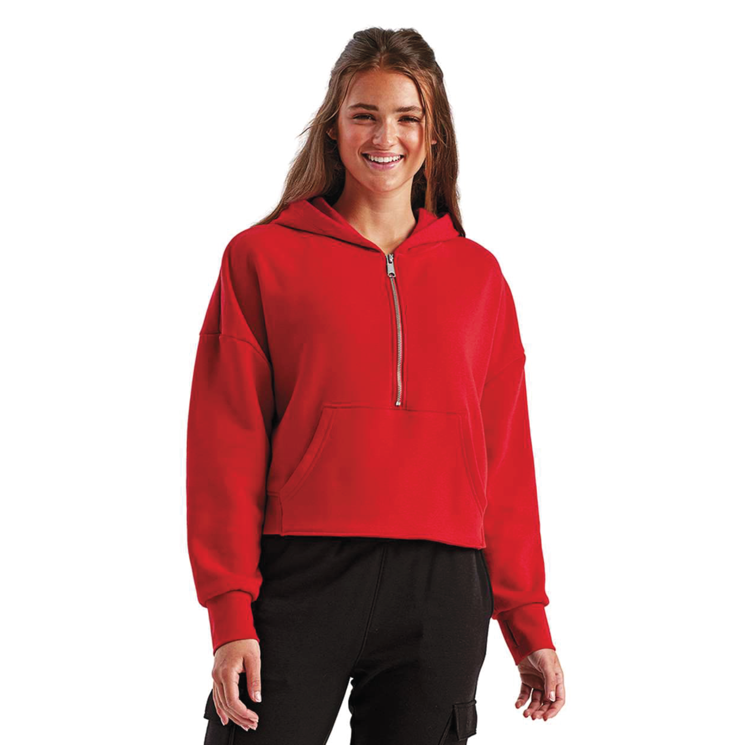Women's TriDri Alice Half-Zip Hooded Sweatshirt