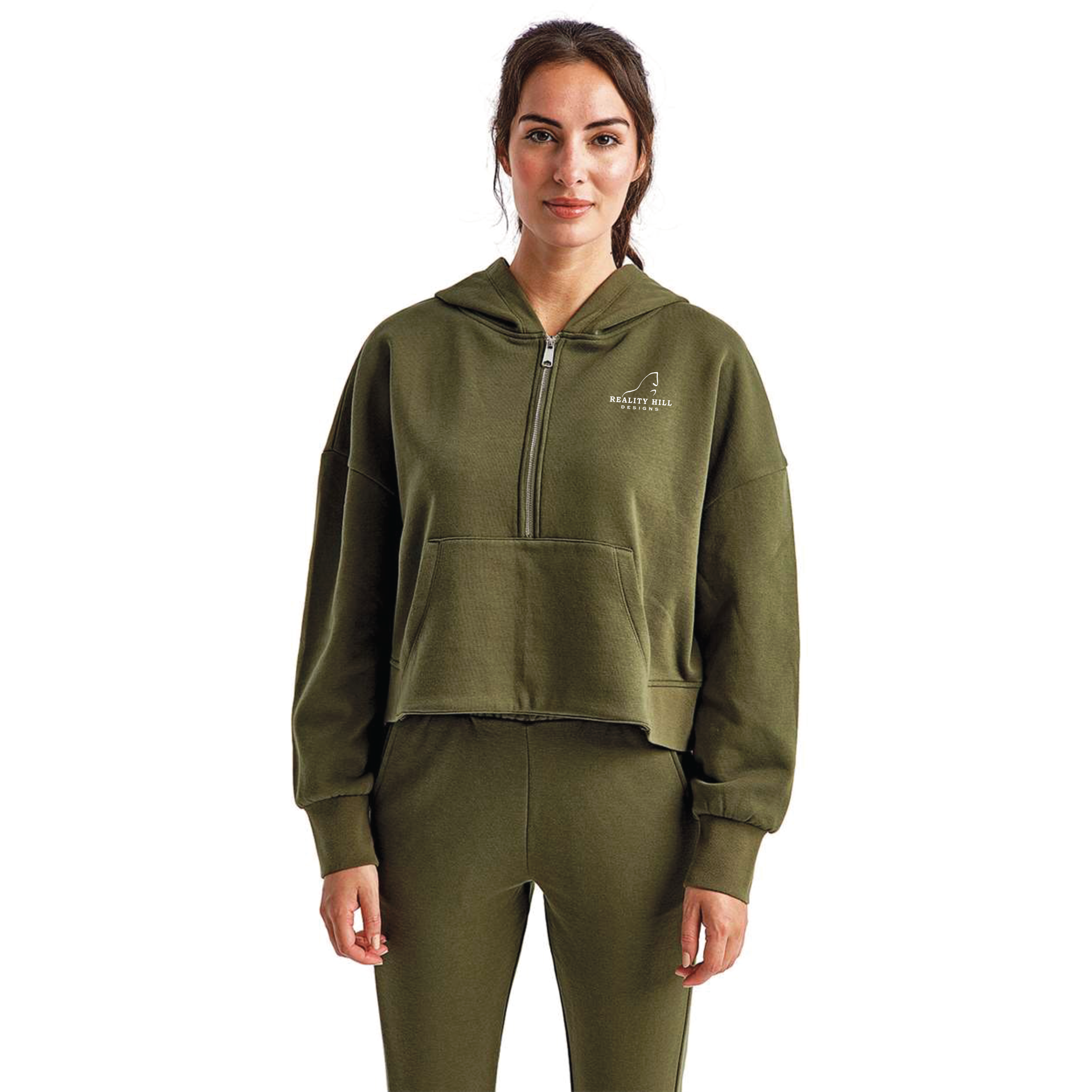 Women's TriDri Alice Half-Zip Hooded Sweatshirt