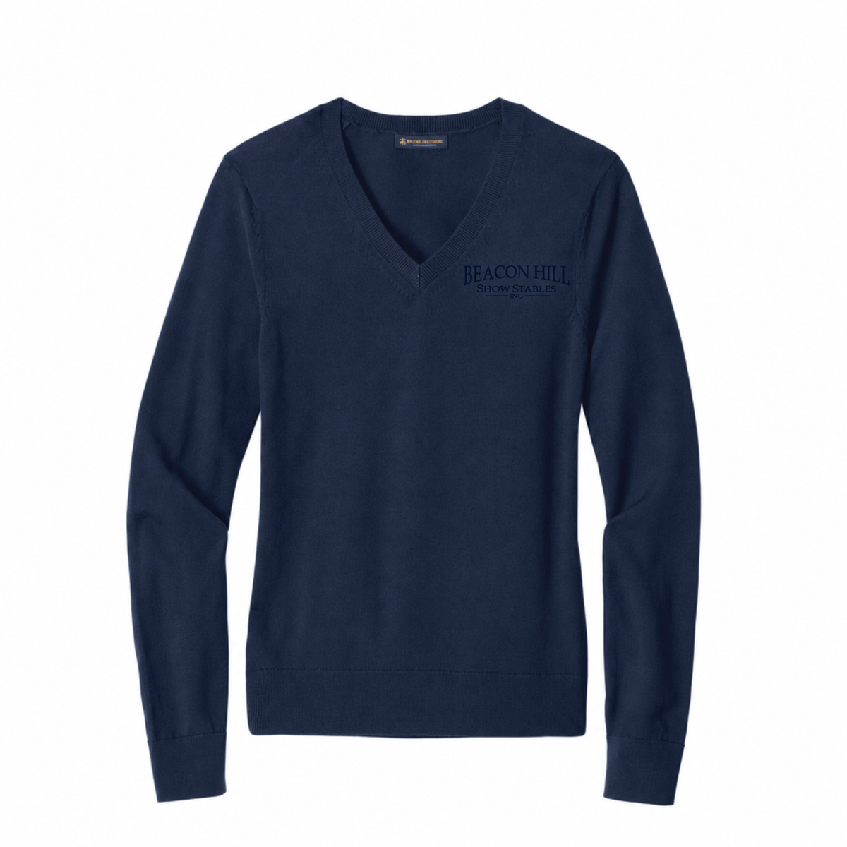Beacon Hill Women's Brooks Brothers Washable Merino Wool V-Neck Sweater