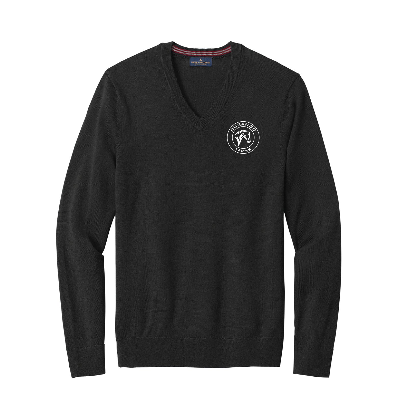 Durango Farms Men's Brooks Brothers Washable Merino Wool V-Neck Sweater