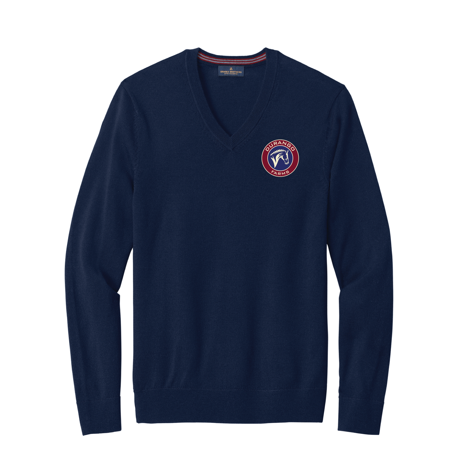 Durango Farms Men's Brooks Brothers Washable Merino Wool V-Neck Sweater
