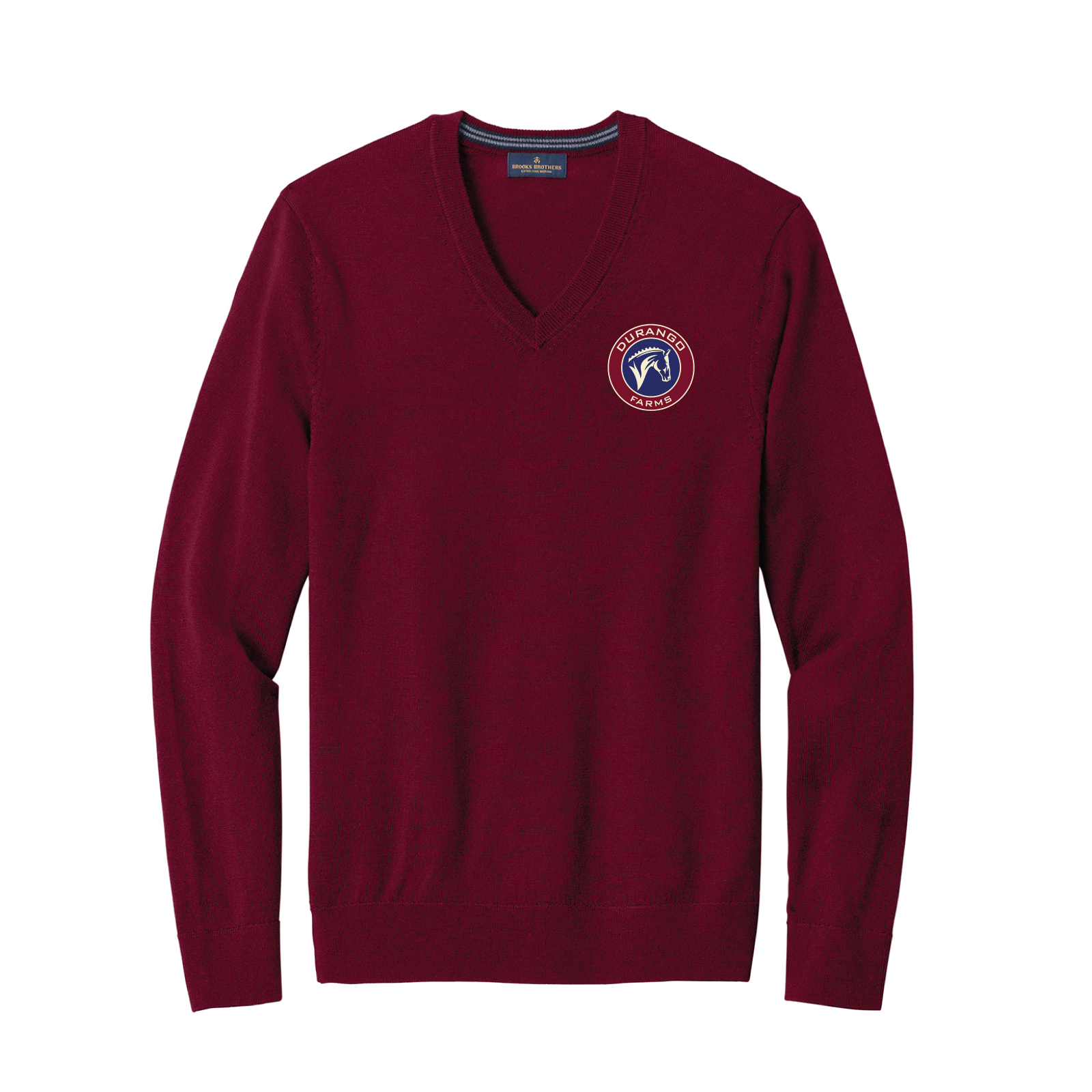 Durango Farms Men's Brooks Brothers Washable Merino Wool V-Neck Sweater