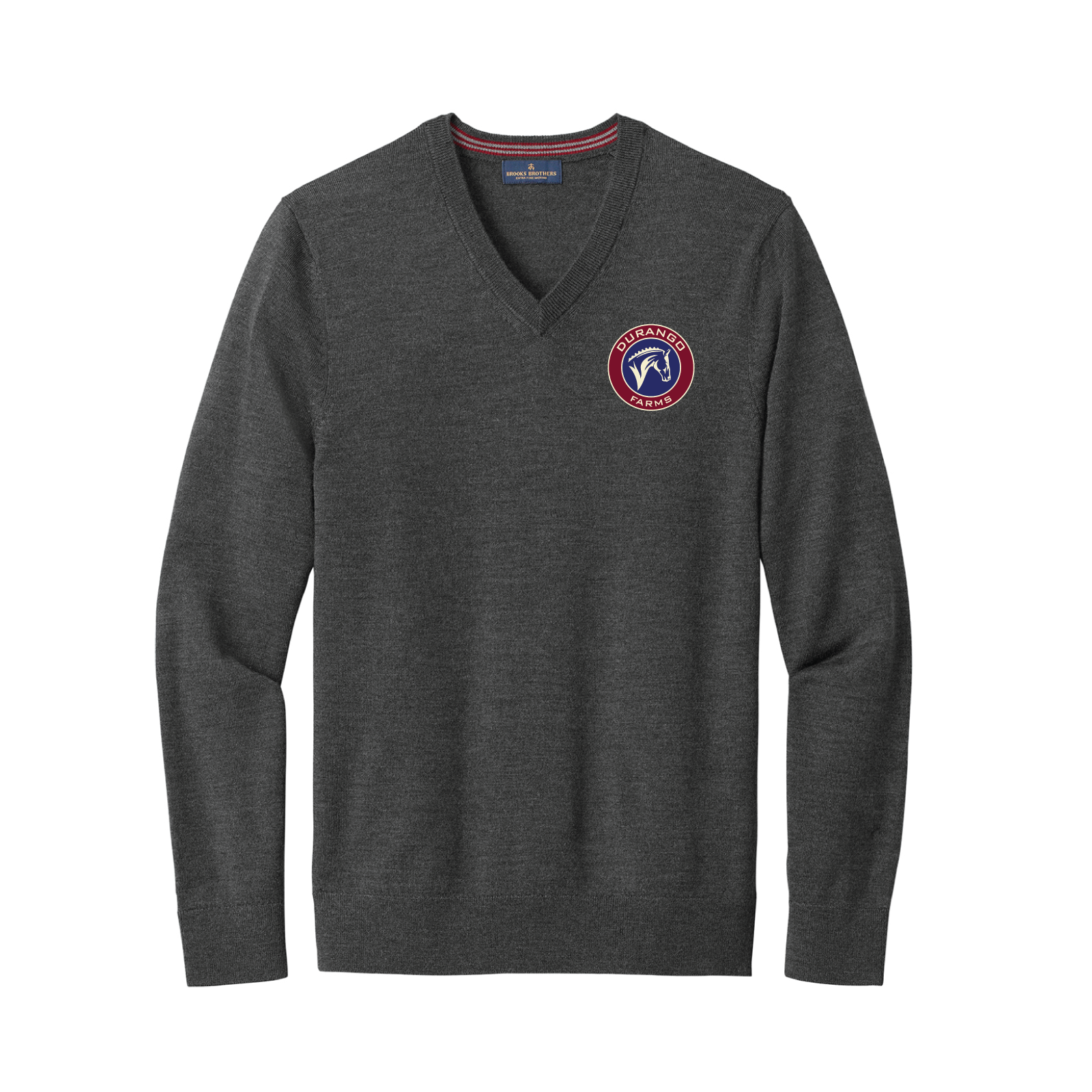 Durango Farms Men's Brooks Brothers Washable Merino Wool V-Neck Sweater