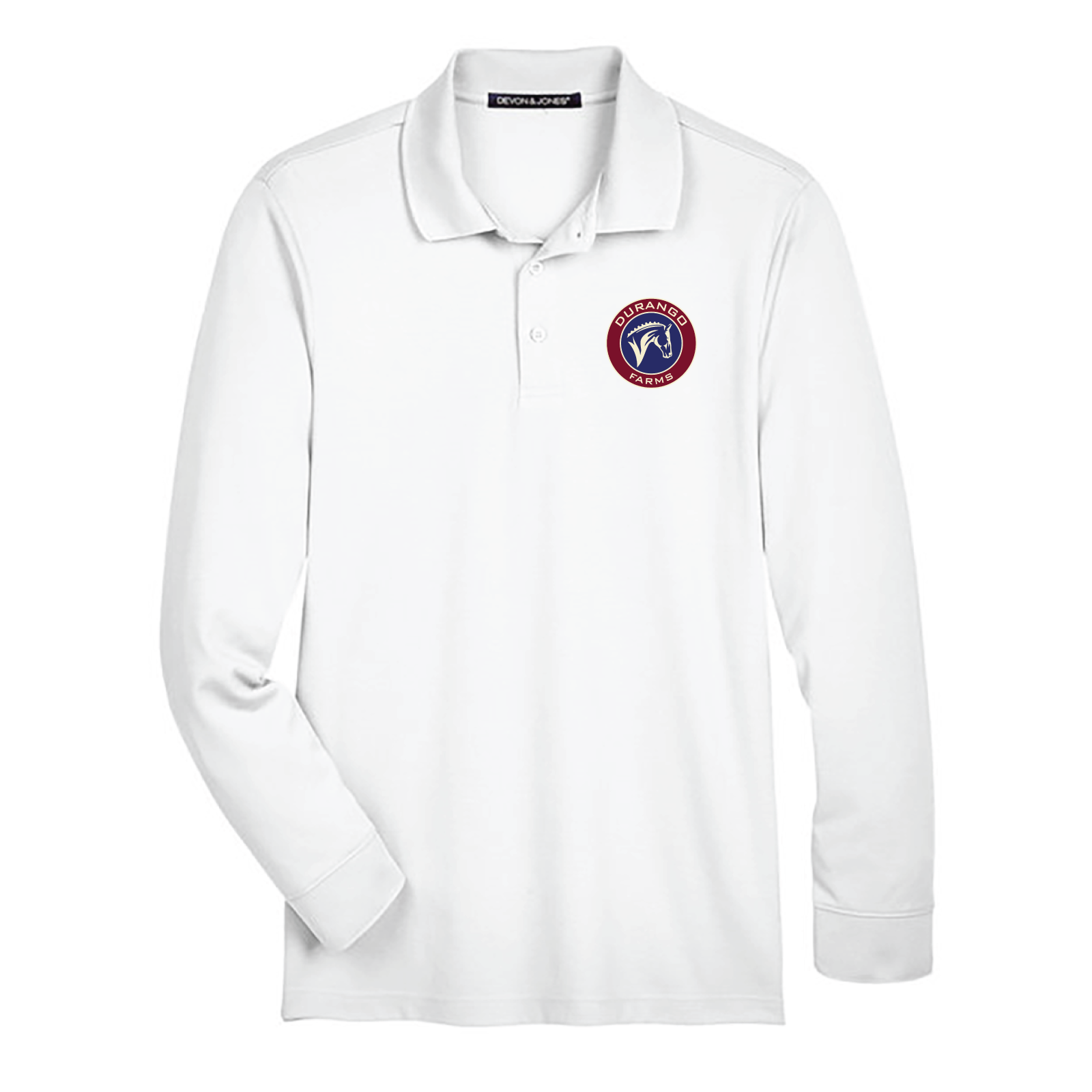 Durango Farms Men's Devon & Jones Long Sleeve Performance Polo