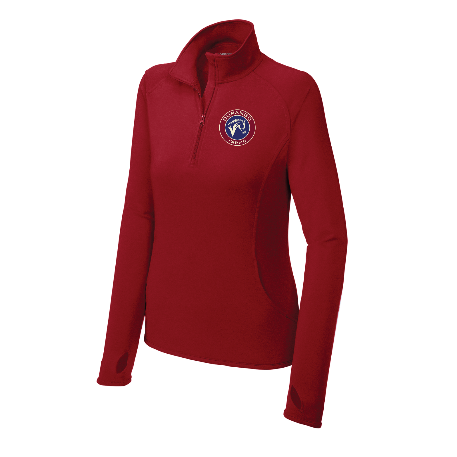 Durango Farms Women's Sport-Tek Sport-Wick Stretch 1/4 Zip Pullover