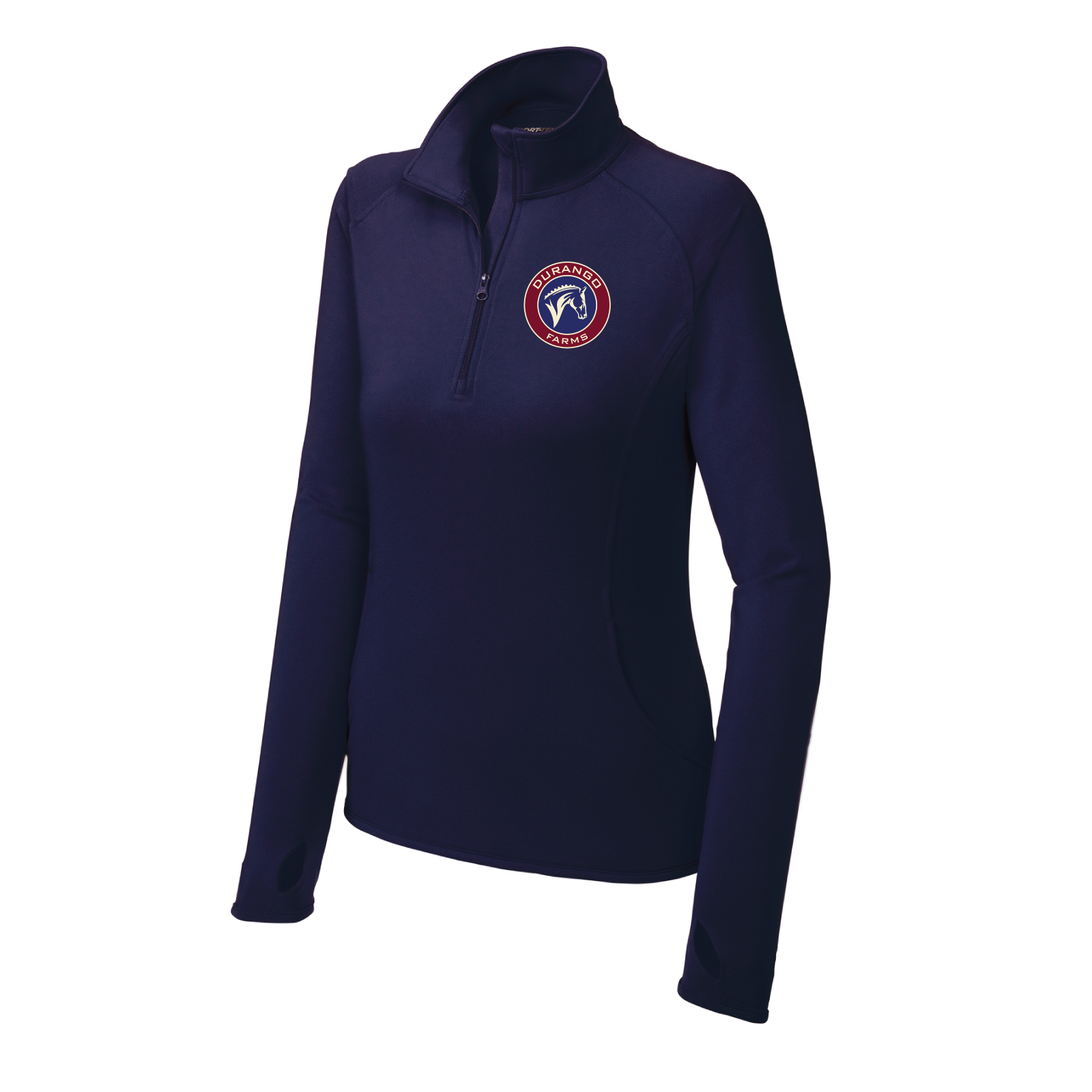 Durango Farms Women's Sport-Tek Sport-Wick Stretch 1/4 Zip Pullover