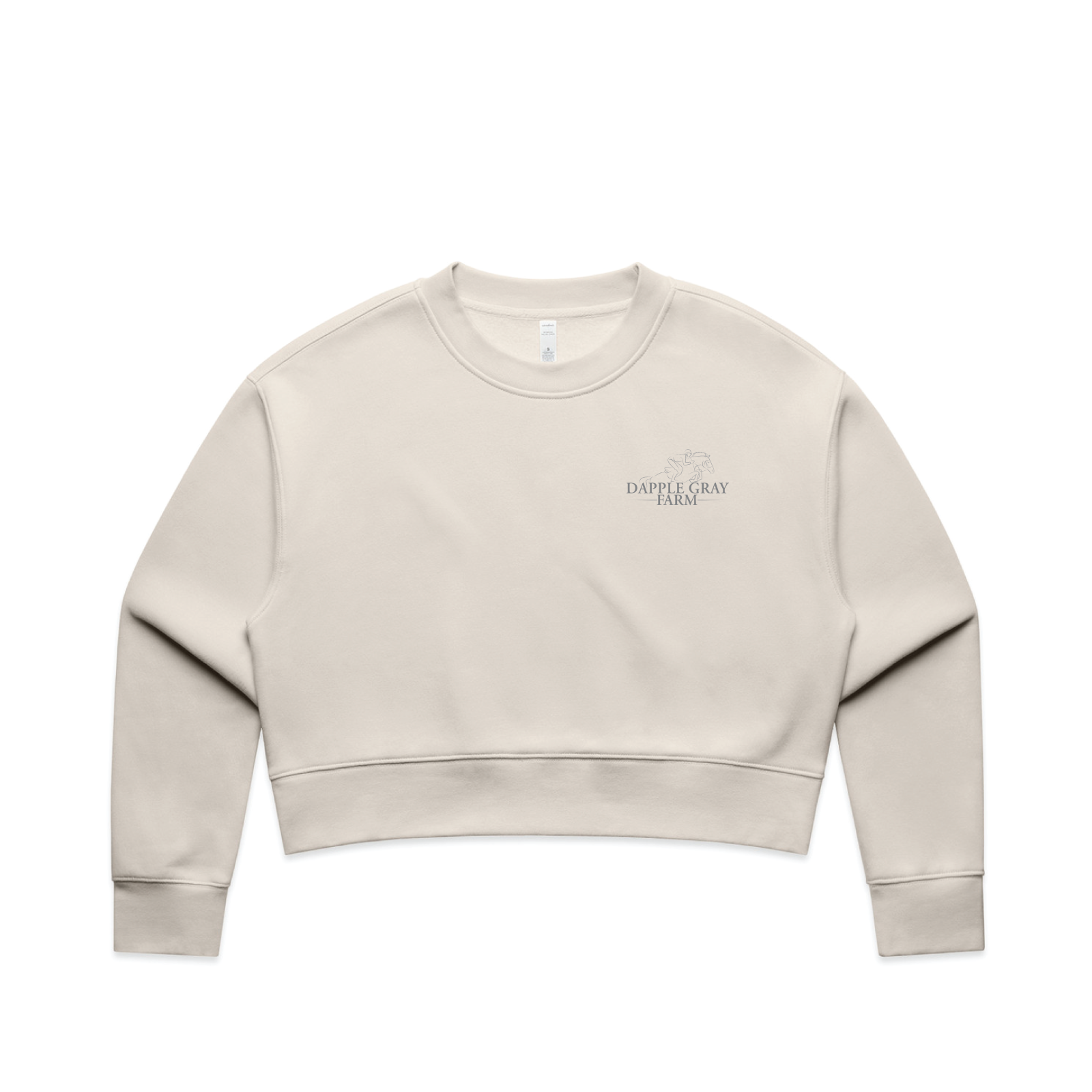 Dapple Gray Farm Women's AScolour Relax Crop Crew