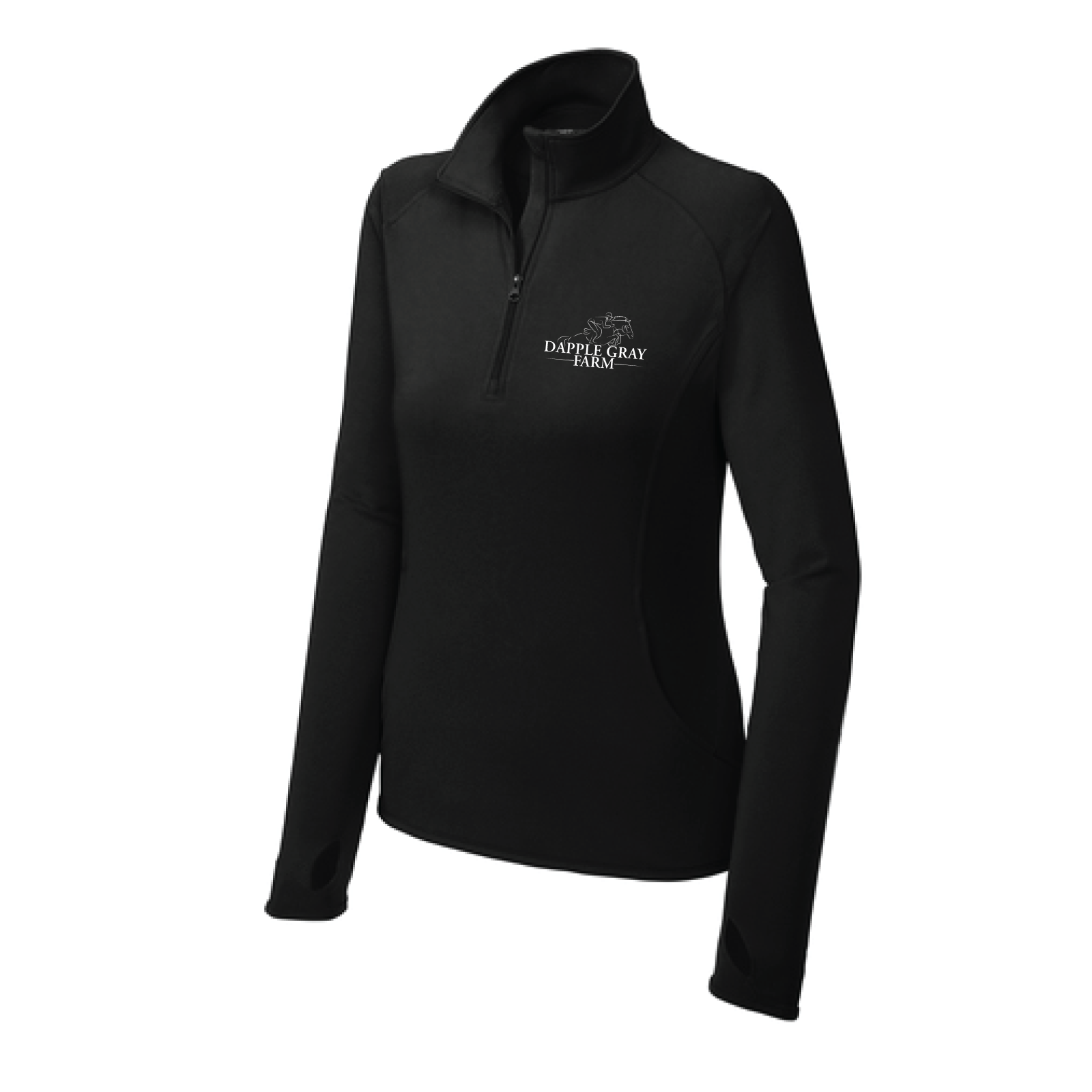 Dapple Gray Farm Women's Sport-Tek Sport-Wick Stretch 1/4 Zip Pullover