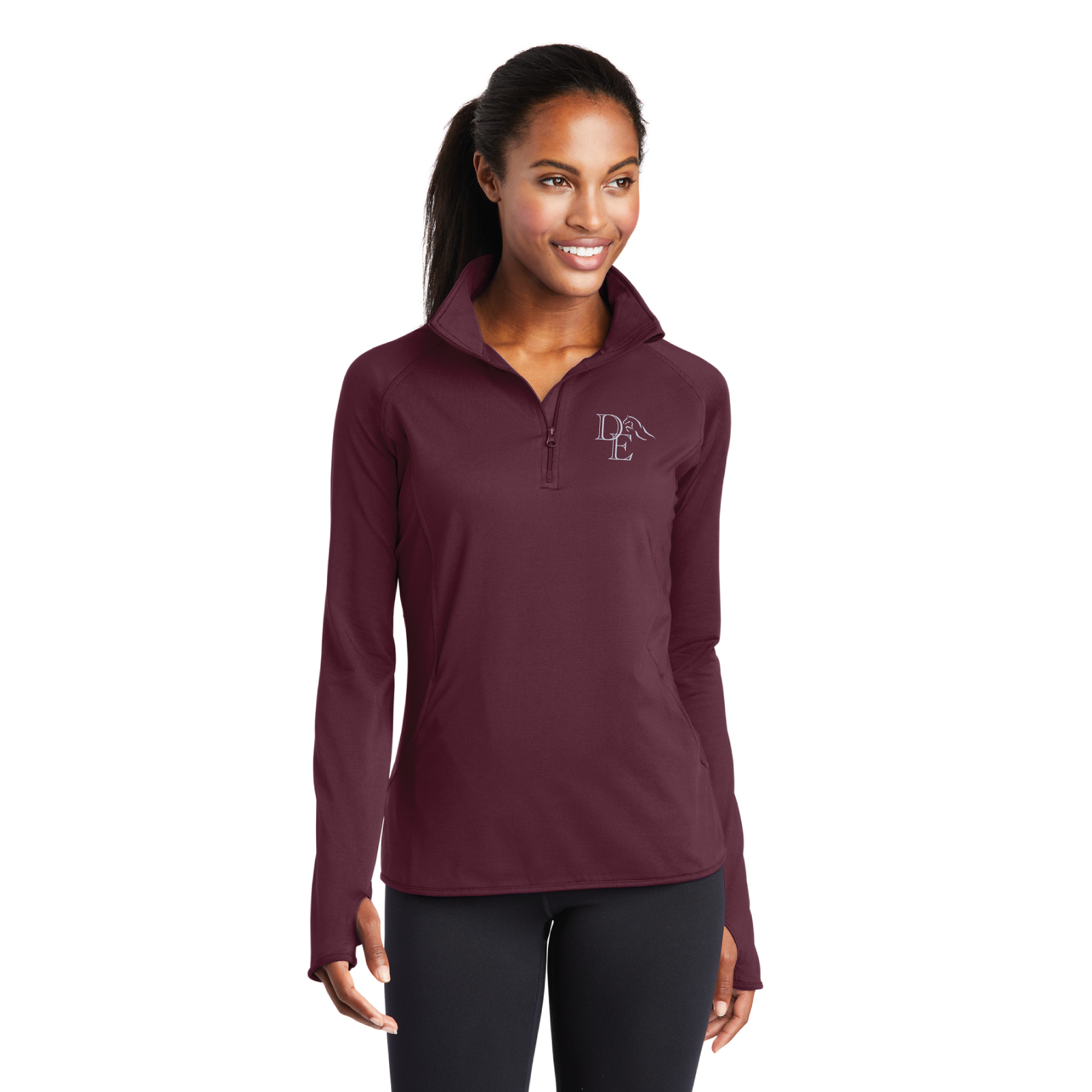 Delacreme Equestrian Women's Sport-Tek Sport-Wick Stretch 1/4 Zip Pullover