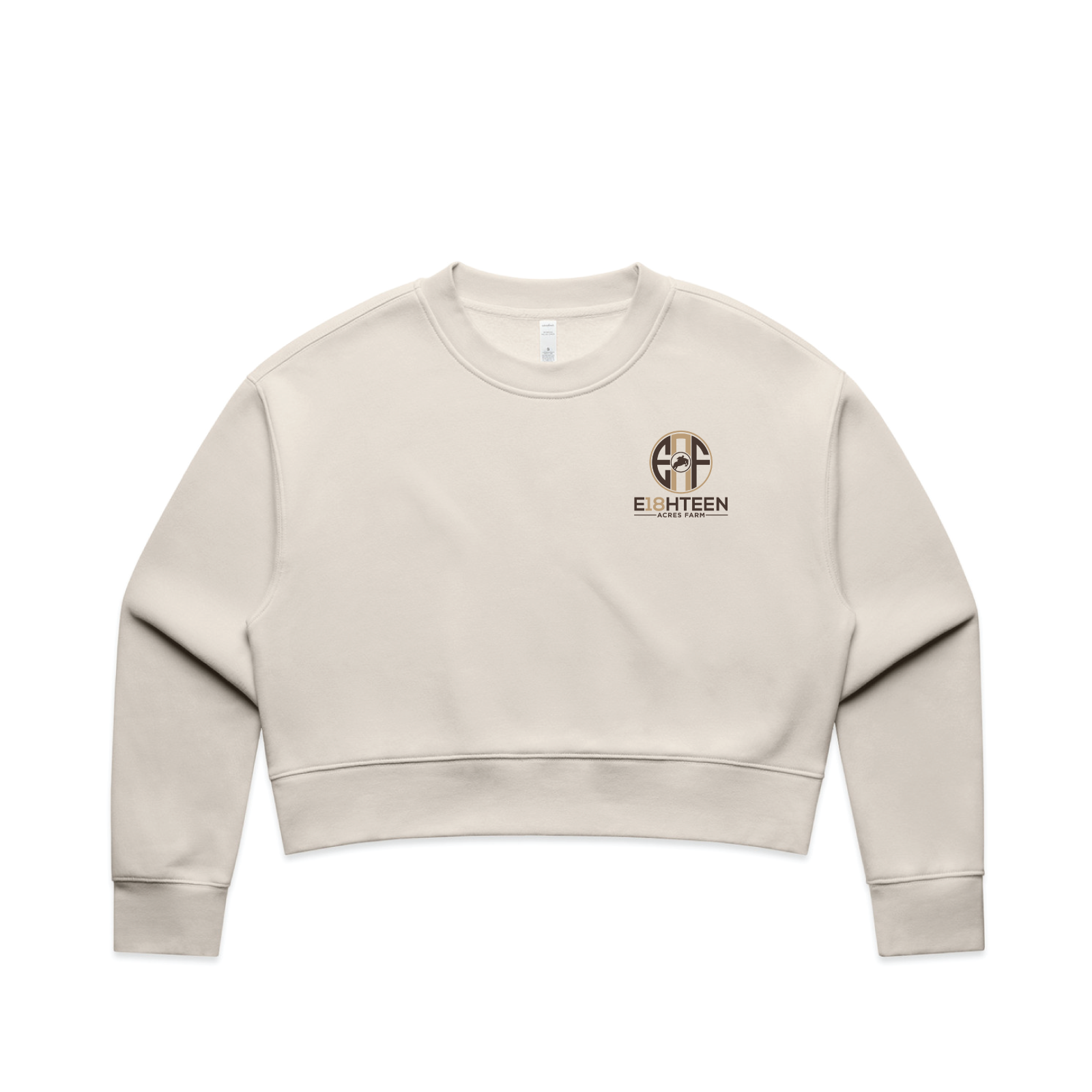 Eighteen Acres Farm Women's AScolour Relax Crop Crew