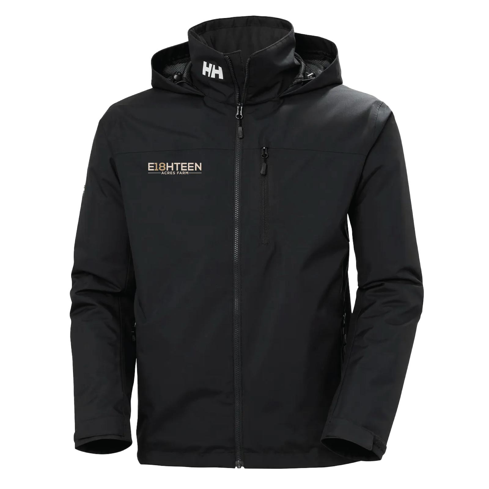 Eighteen Acres Farm Men's Helly Hansen Crew Midlayer Hooded Jacket