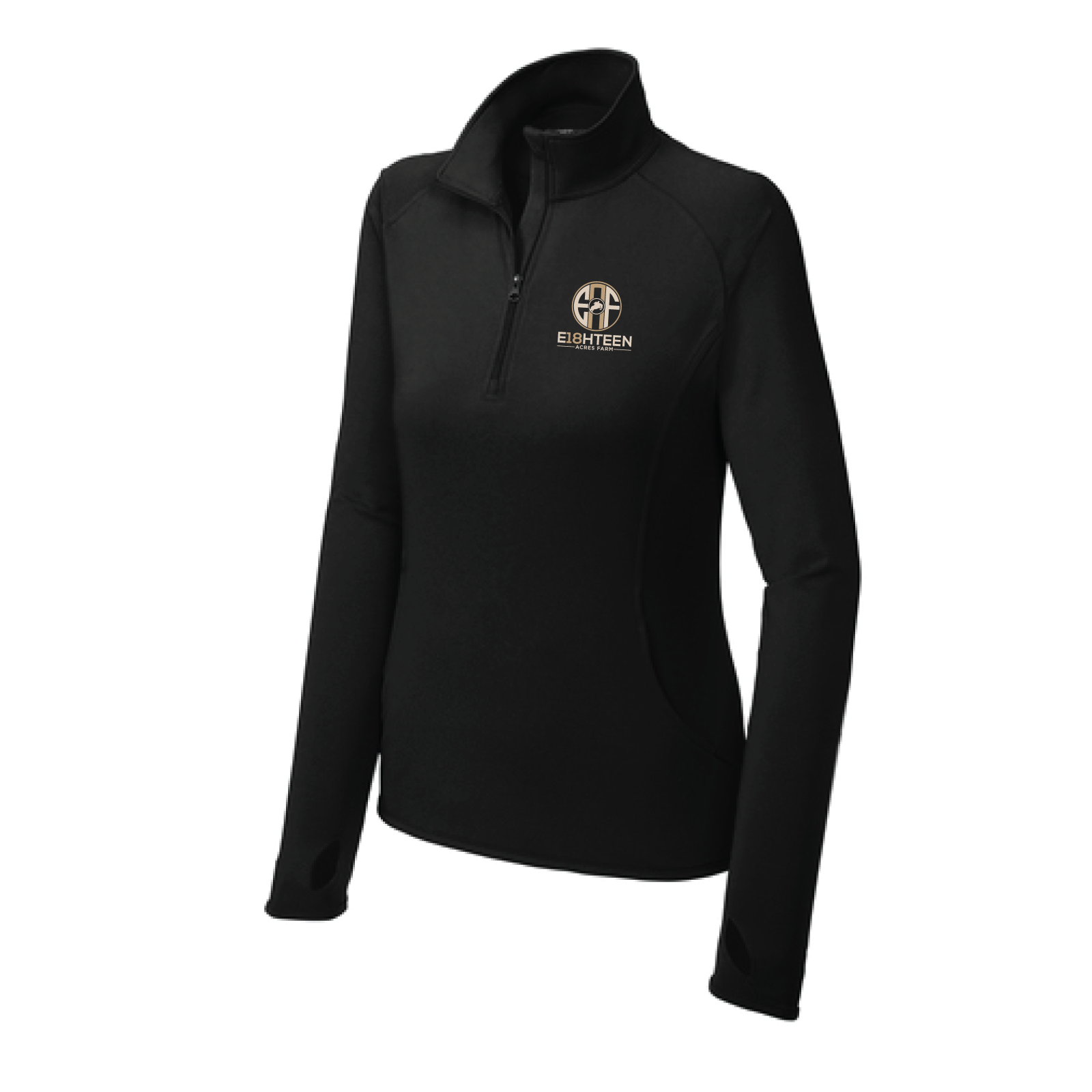 Eighteen Acre Farm Women's Sport-Tek Sport-Wick Stretch 1/4 Zip Pullover