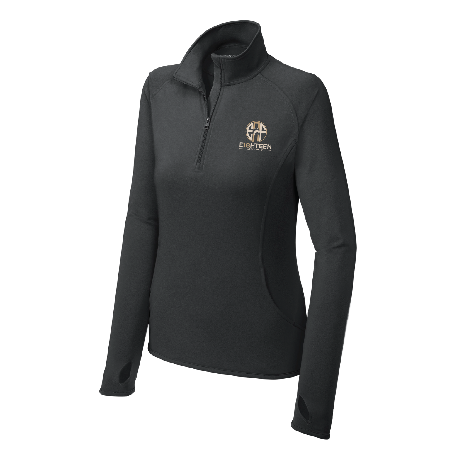 Eighteen Acre Farm Women's Sport-Tek Sport-Wick Stretch 1/4 Zip Pullover