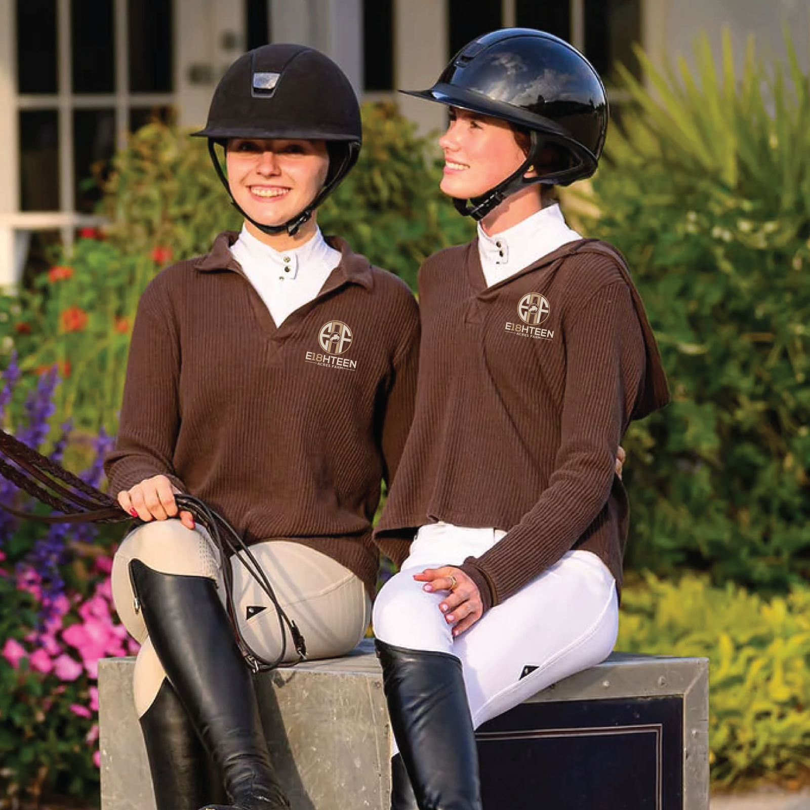 Eighteen Acres Farm Euphoric Equestrian Cali Waffle Hoodie
