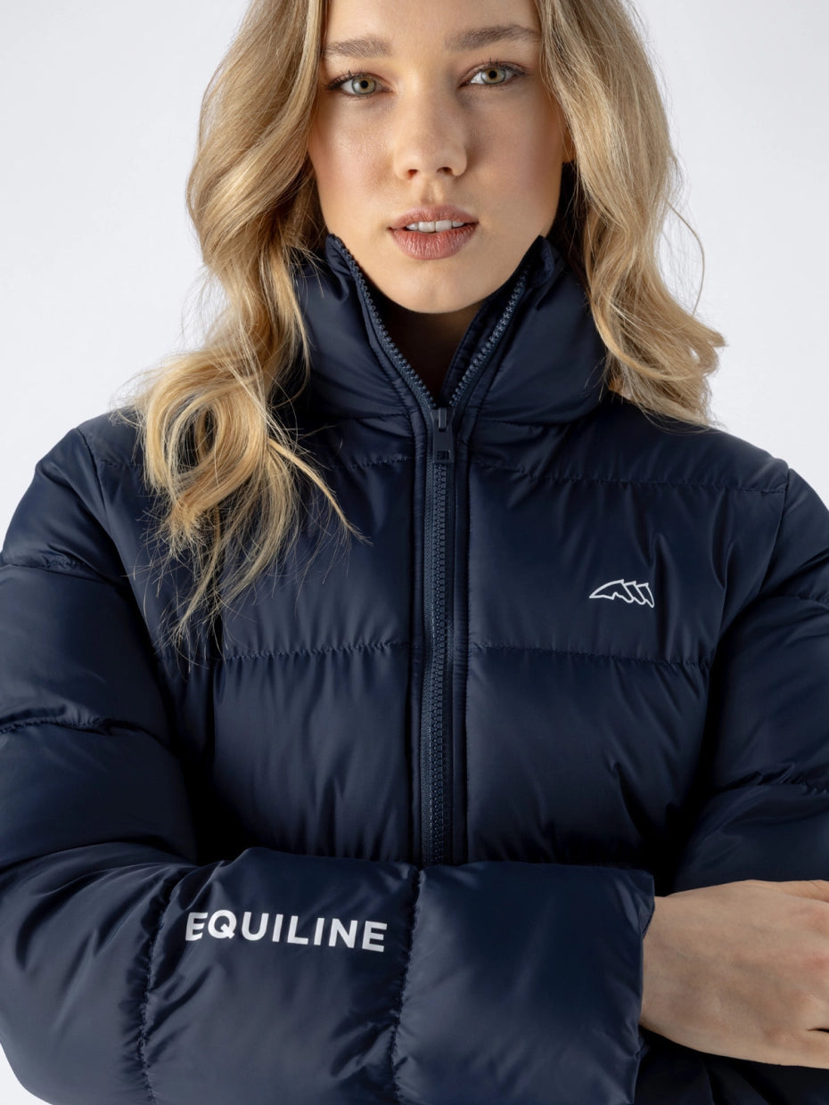 Women's Equiline EQESATEK Padded Blue Jacket