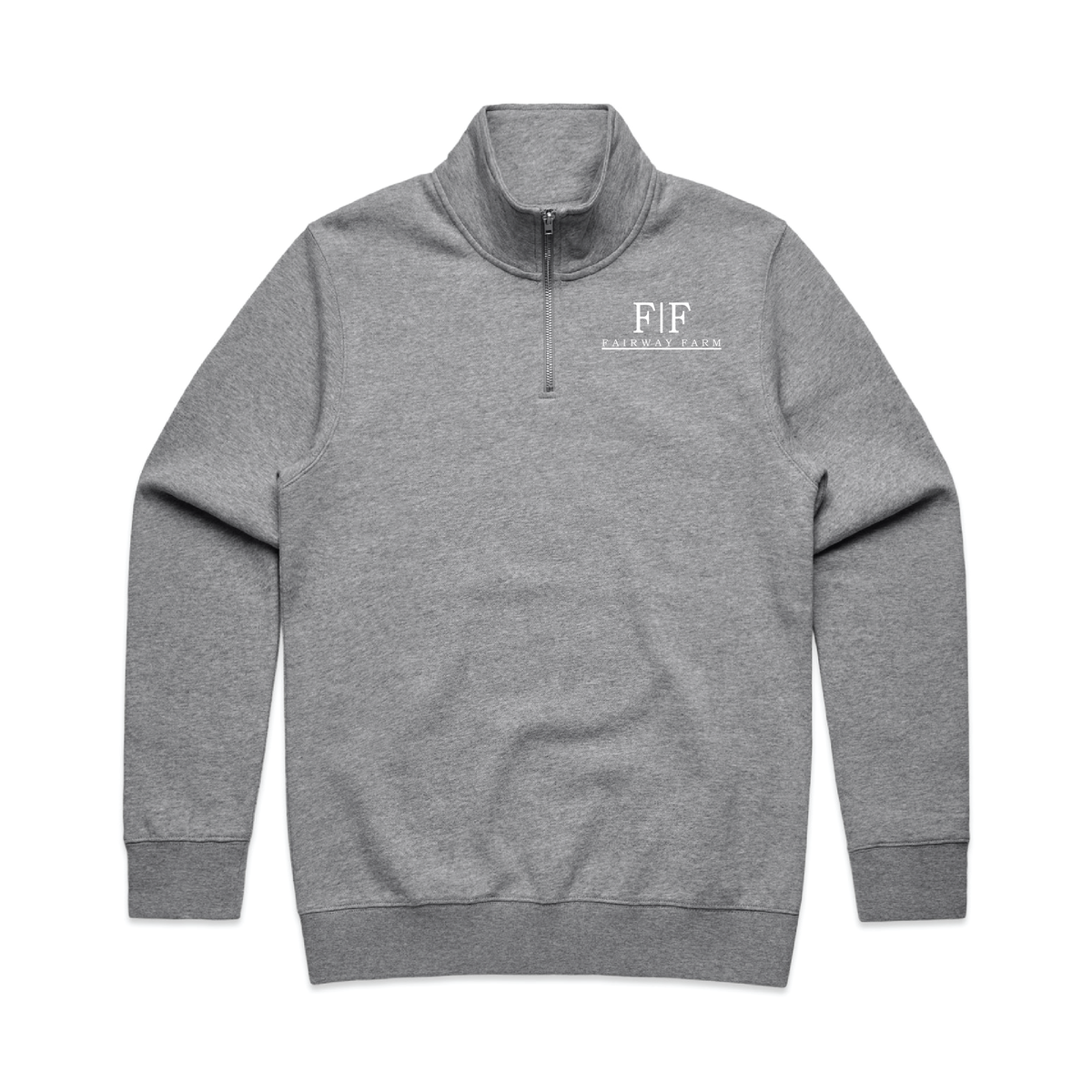 Fairway Farm Men's AS Colour Stencil Half Zip Crew