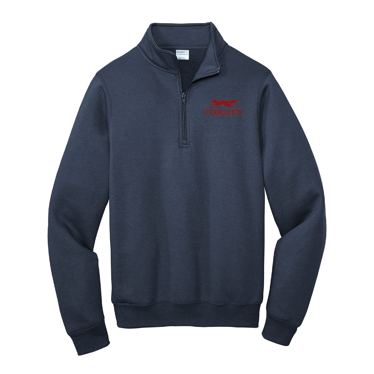 Foxglen Unisex Port & Company Core Fleece 1/4 Zip Pullover Sweatshirt