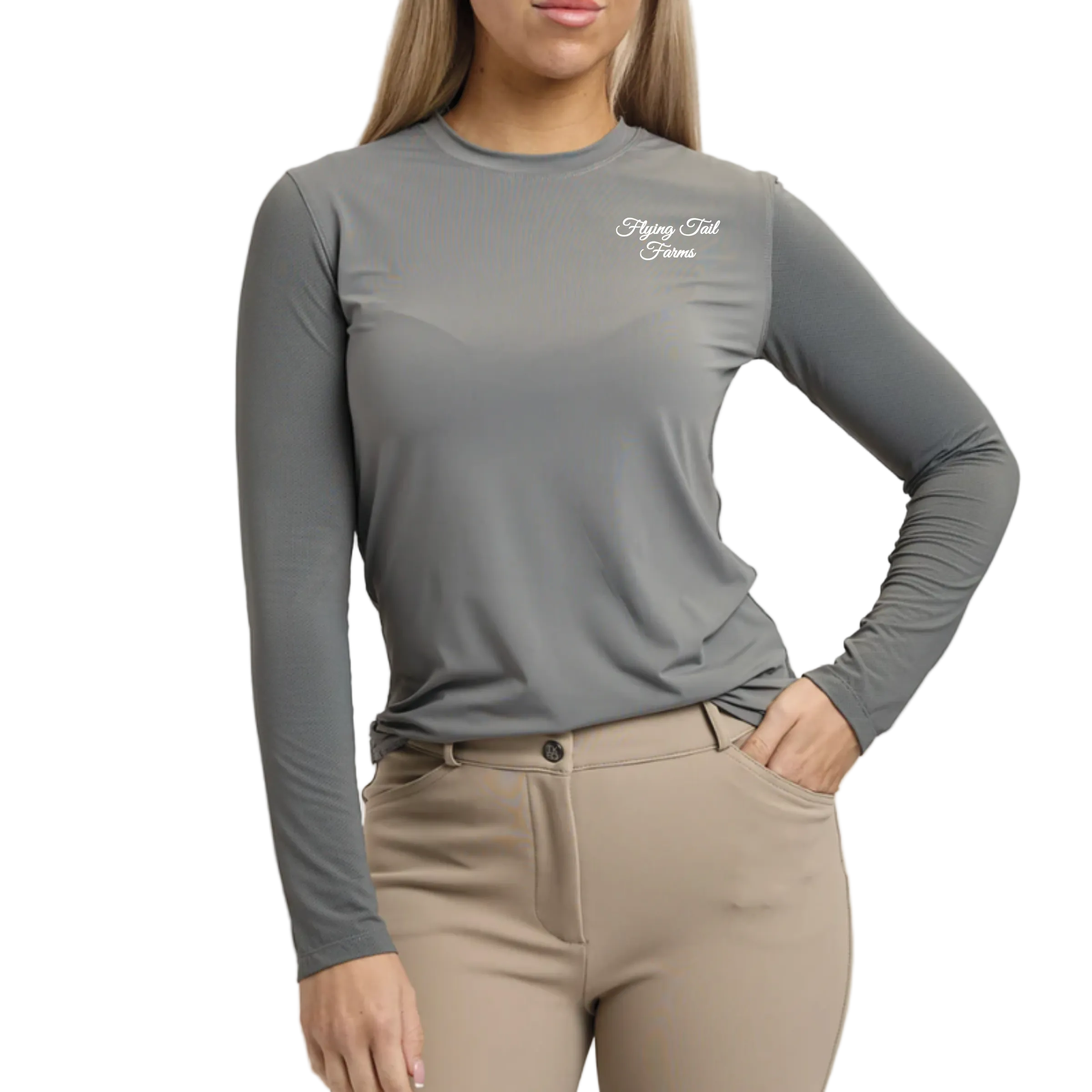 Flying Tail Farms Women's TKEQ 'GlobeTROT' Performance Top