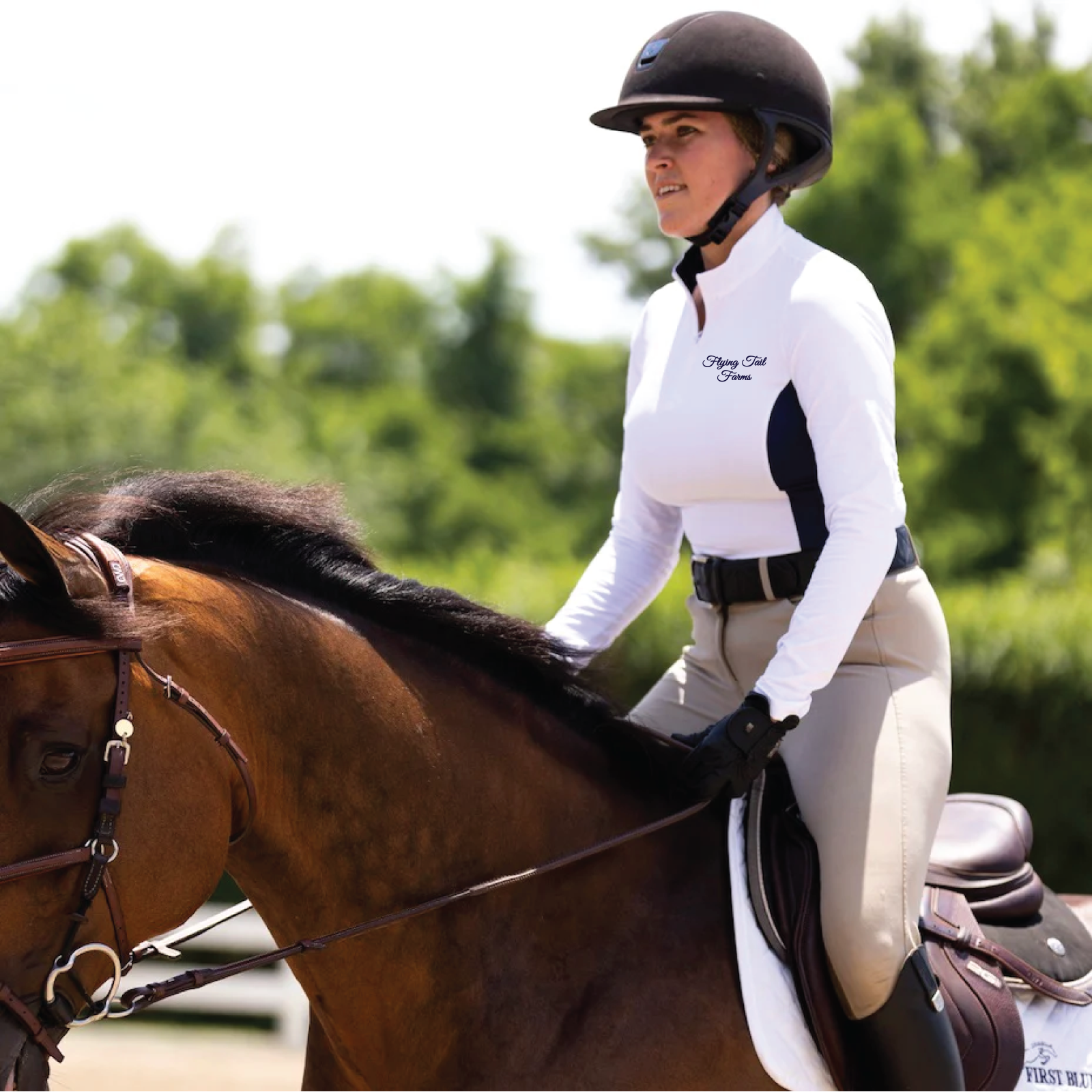 Flying Tail Farms Women's TKEQ 'Quinn' Lite Competition Long Sleeve Shirt