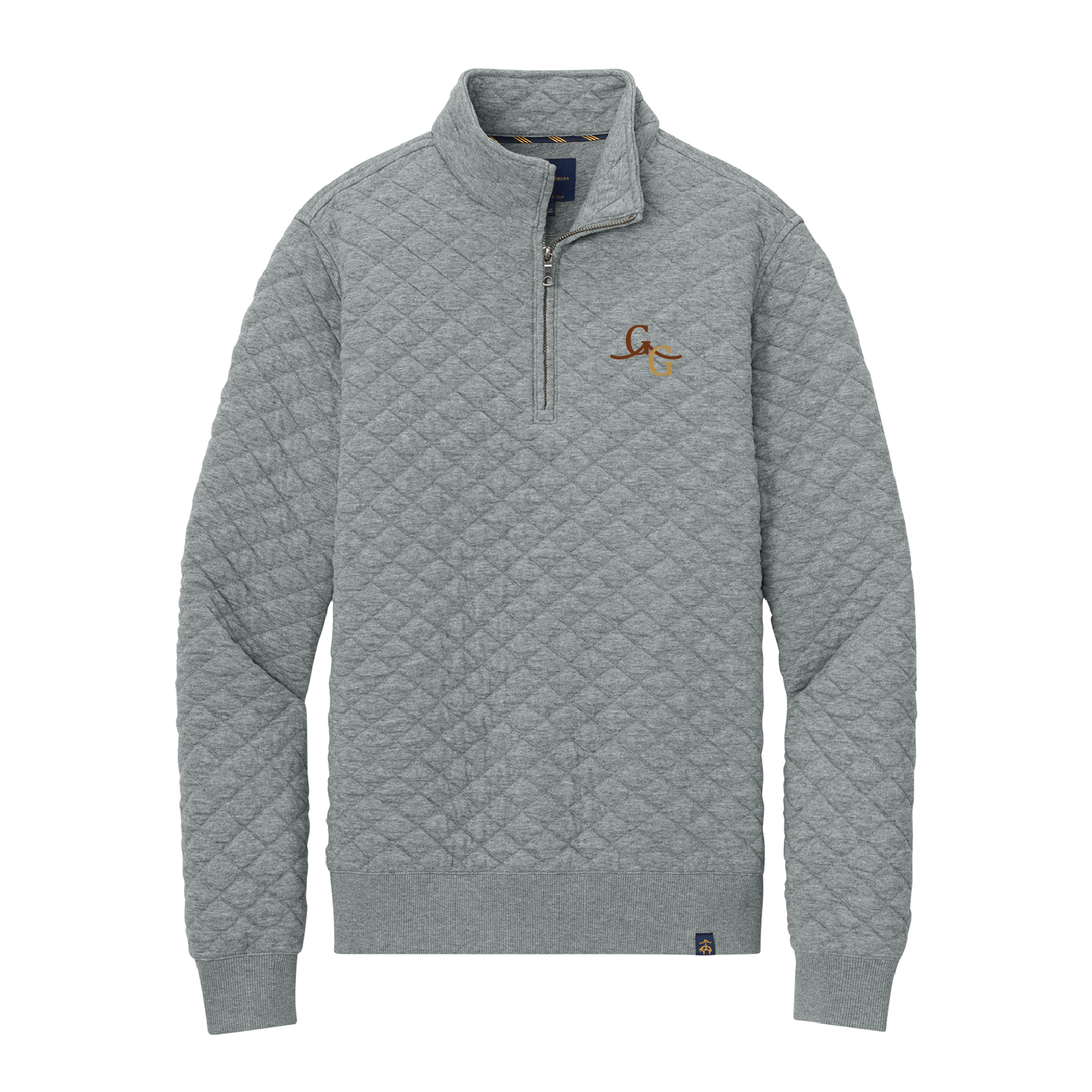Golden Gate Equestrian Men's Brooks Brother Diamond Quilt 1/4-Zip