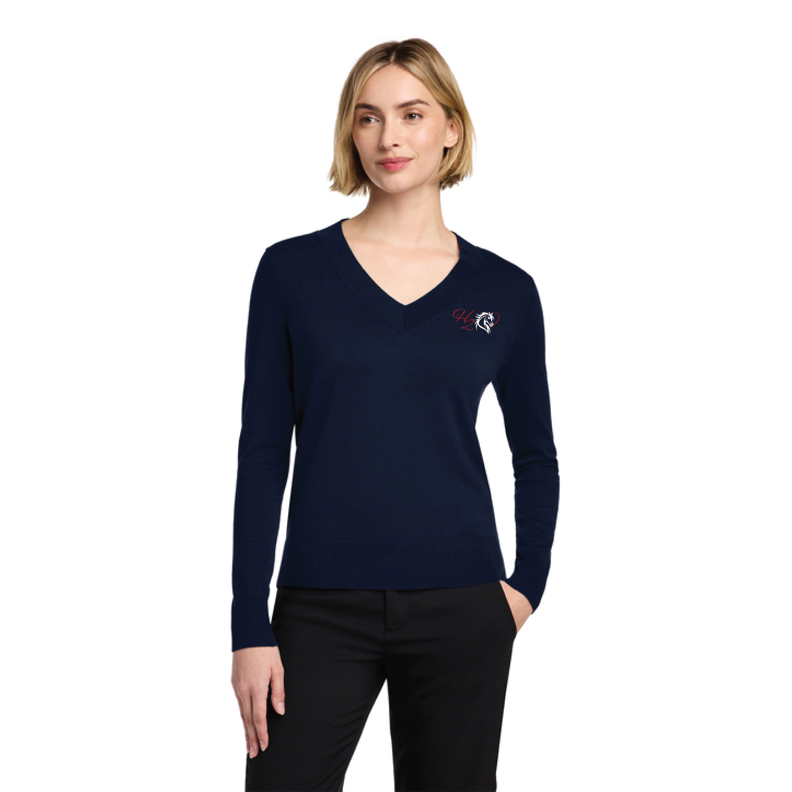 Hart 2 Hart Women’s Brooks Brothers Cotton Stretch V-Neck Sweater