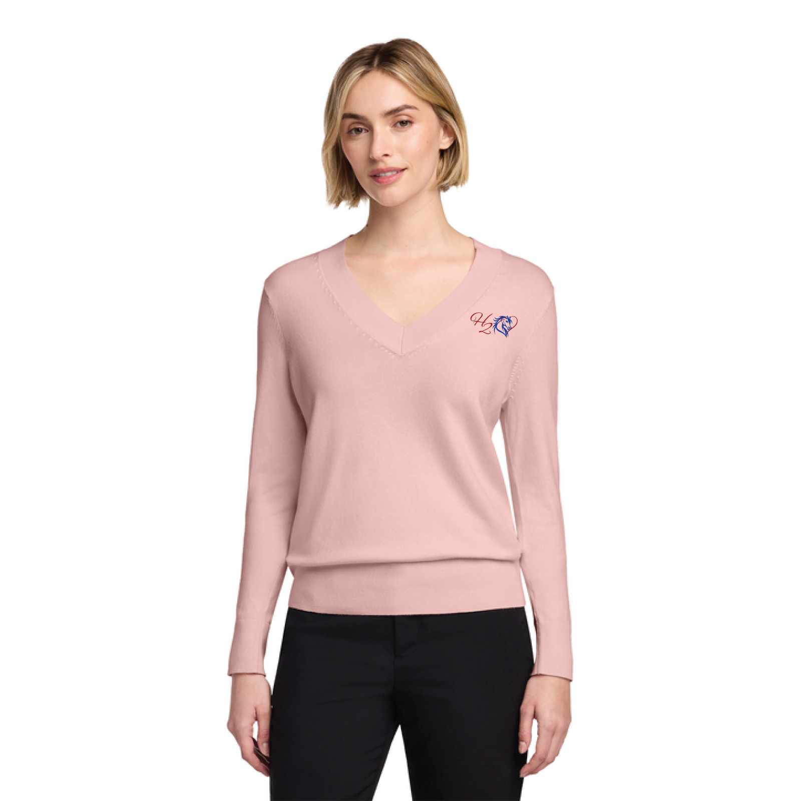 Hart 2 Hart Women’s Brooks Brothers Cotton Stretch V-Neck Sweater