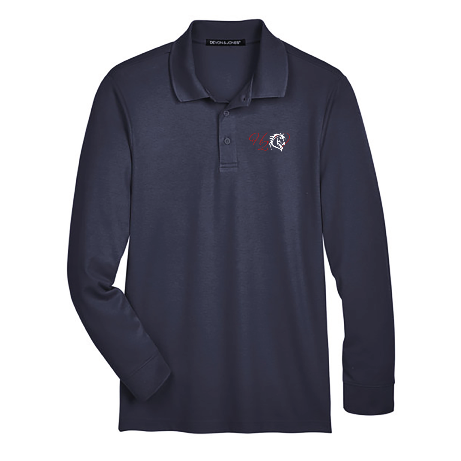 Hart 2 Heart Men's Devon & Jones Long Sleeve Performance Polo