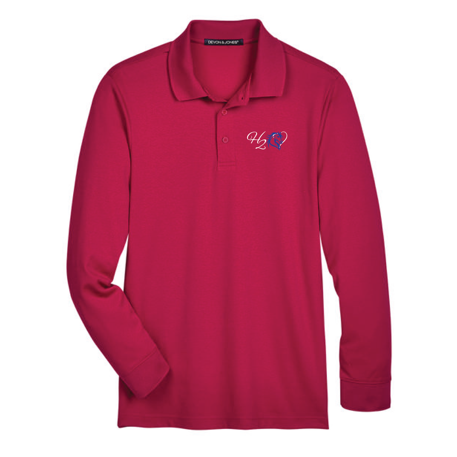 Hart 2 Heart Men's Devon & Jones Long Sleeve Performance Polo