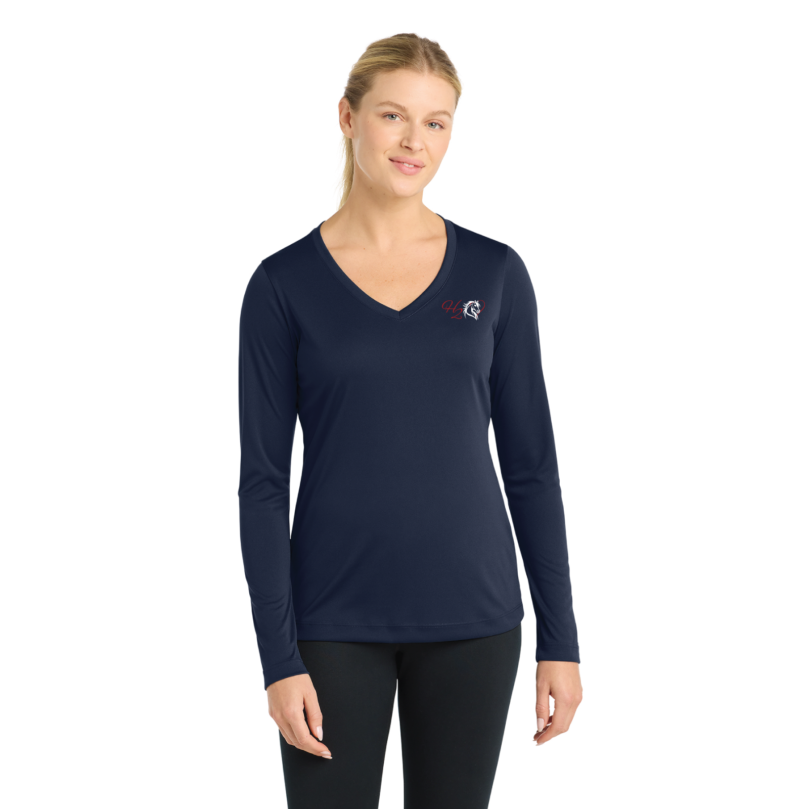 Hart 2 Heart Women's Sport-Tek PosiCharge Competitor Long Sleeve V-Neck