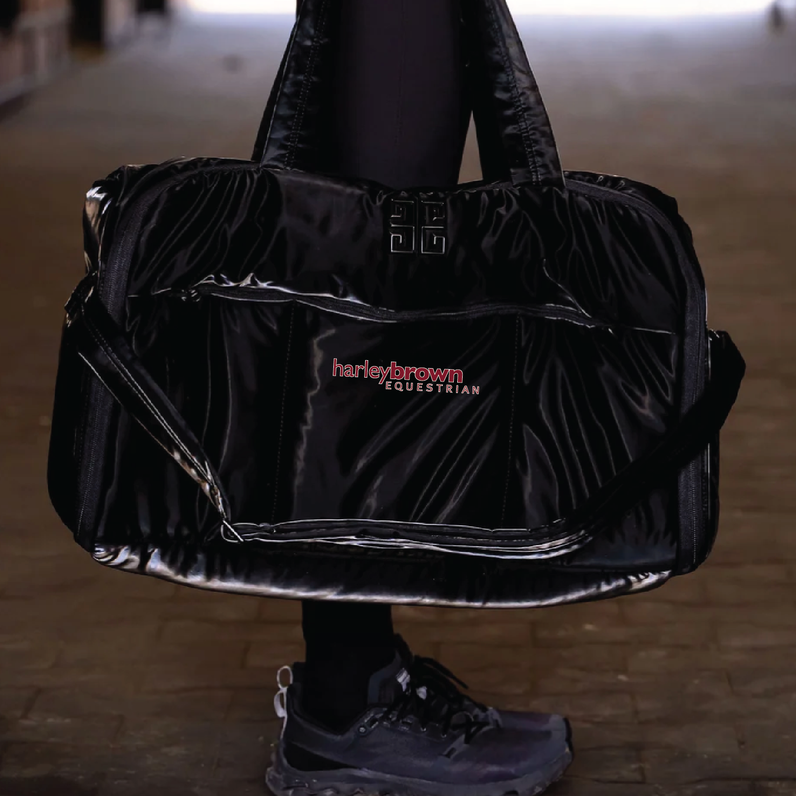 Harley Brown Equestrian Euphoric Equestrian Weekender Tote