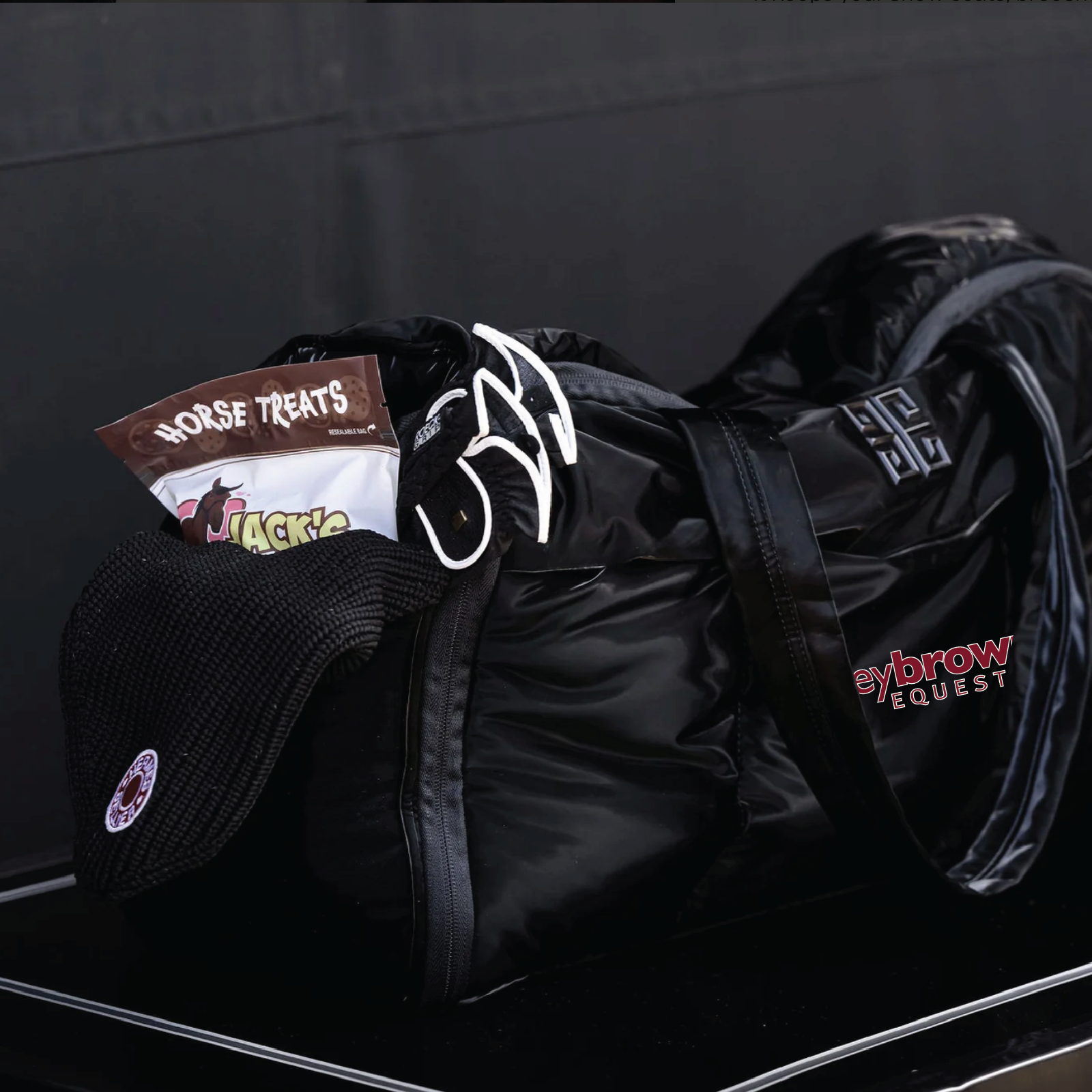 Harley Brown Equestrian Euphoric Equestrian Weekender Tote