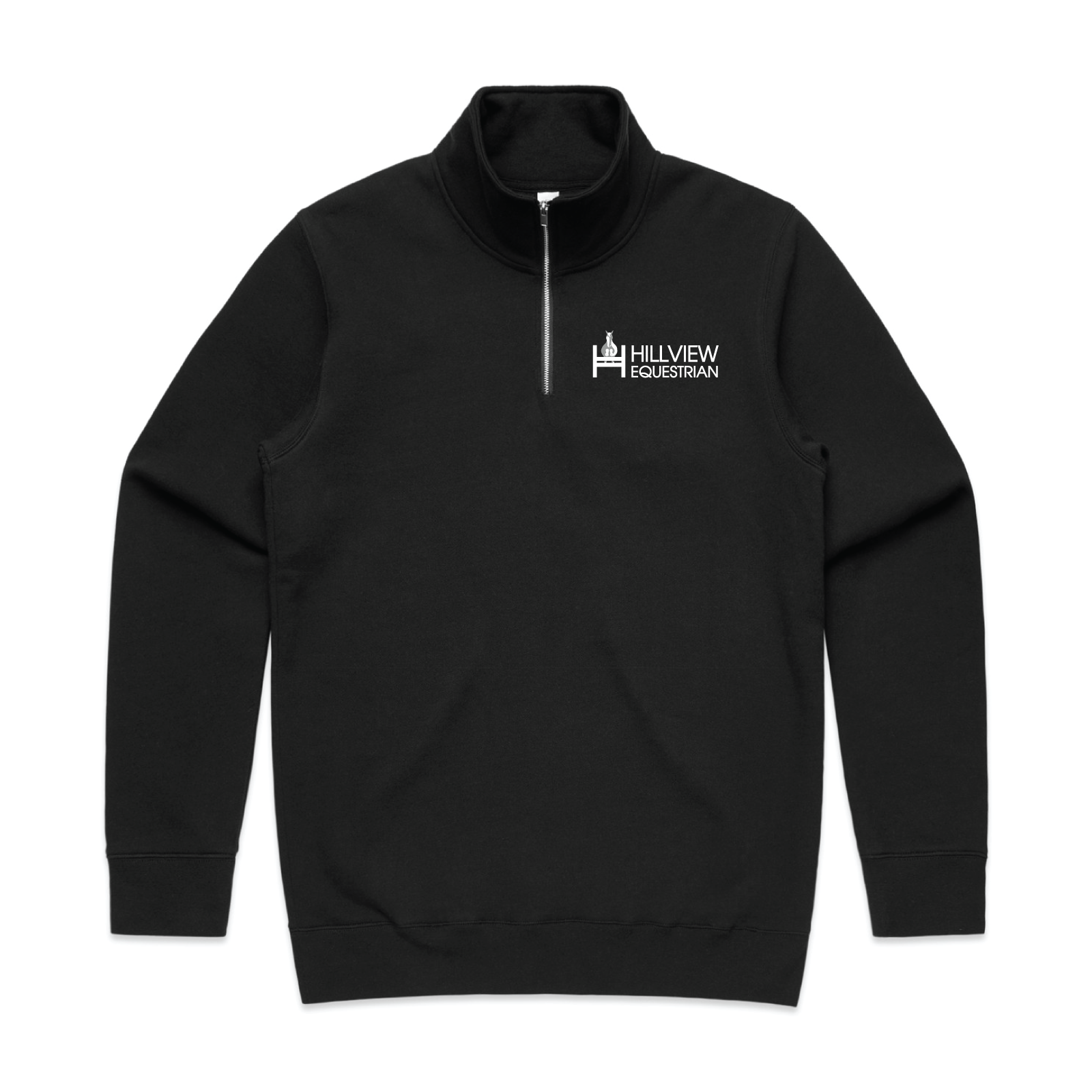 HIllview Equestrian Men's AS Colour Stencil Half Zip Crew