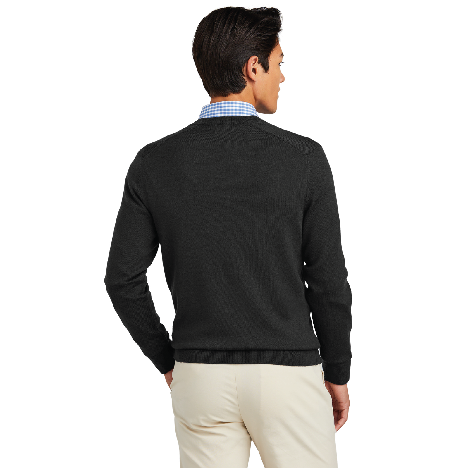 Hillview Equestrian Men's Brooks Brothers Washable Merino Wool V-Neck Sweater