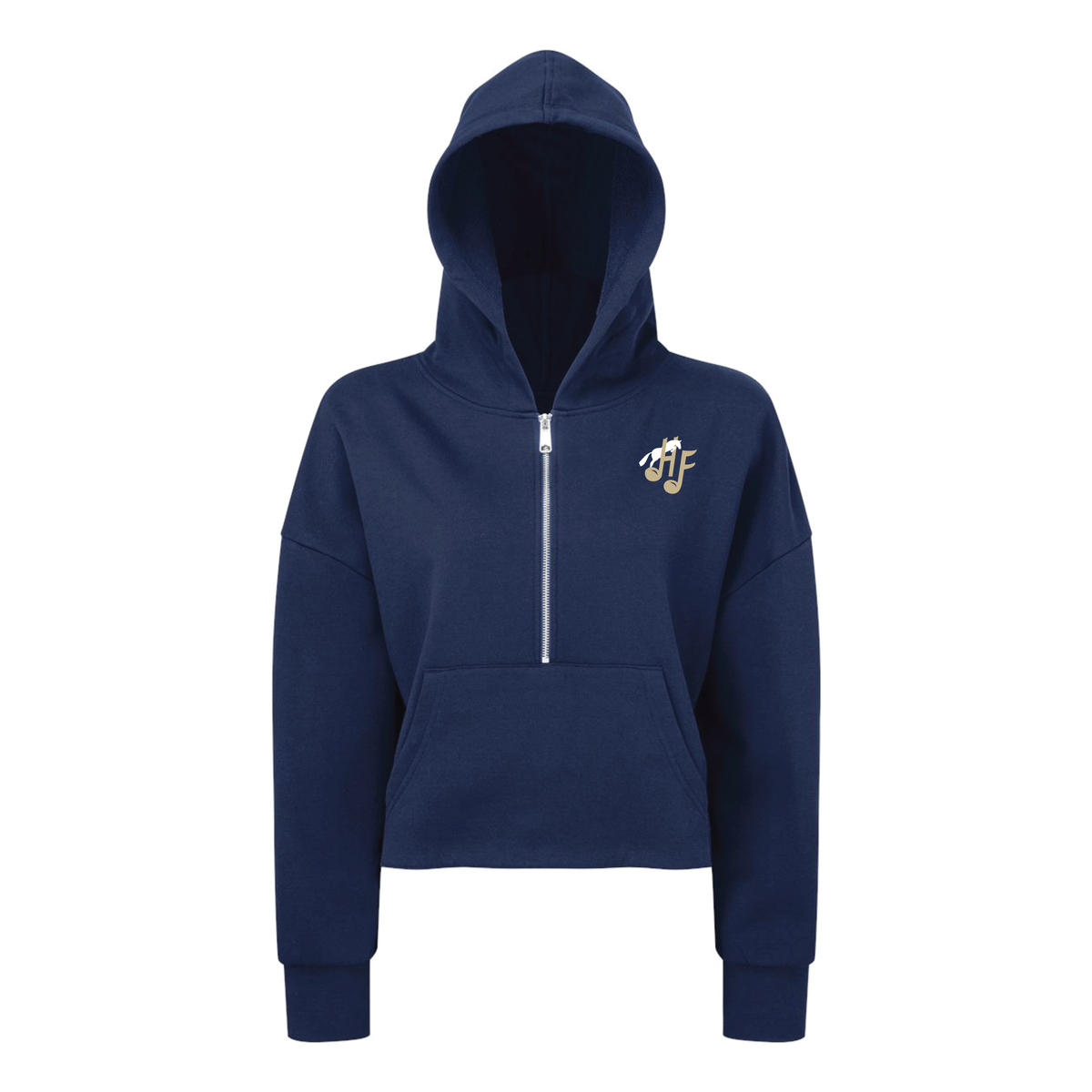 Harmony Farms Women's TriDri Alice Half-Zip Hooded Sweatshirt