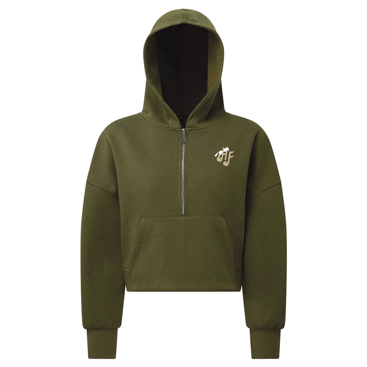 Harmony Farms Women's TriDri Alice Half-Zip Hooded Sweatshirt