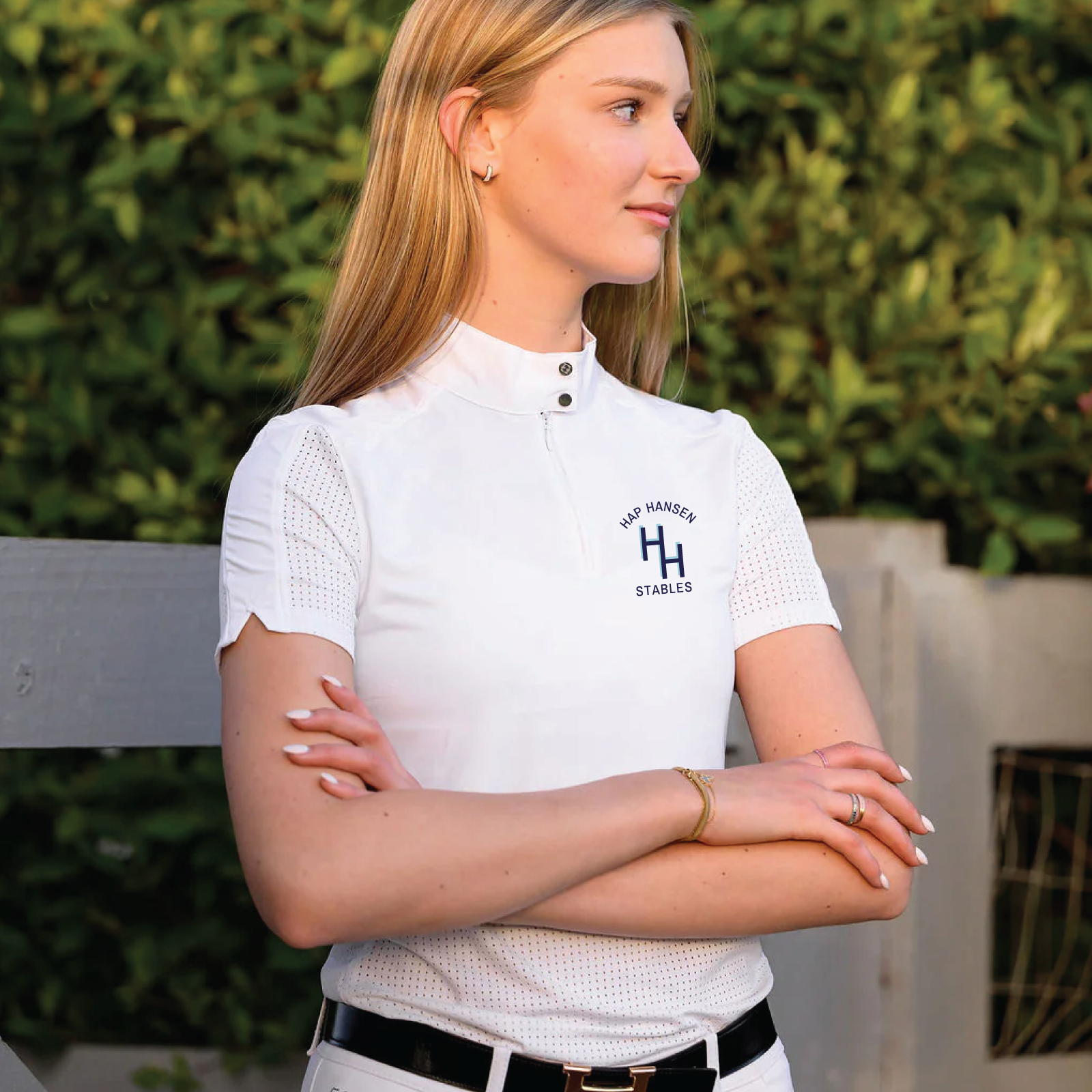 Hap Hansen Stables Women's Euphoric Equestrian Kloud Short Sleeve Competition Shirt