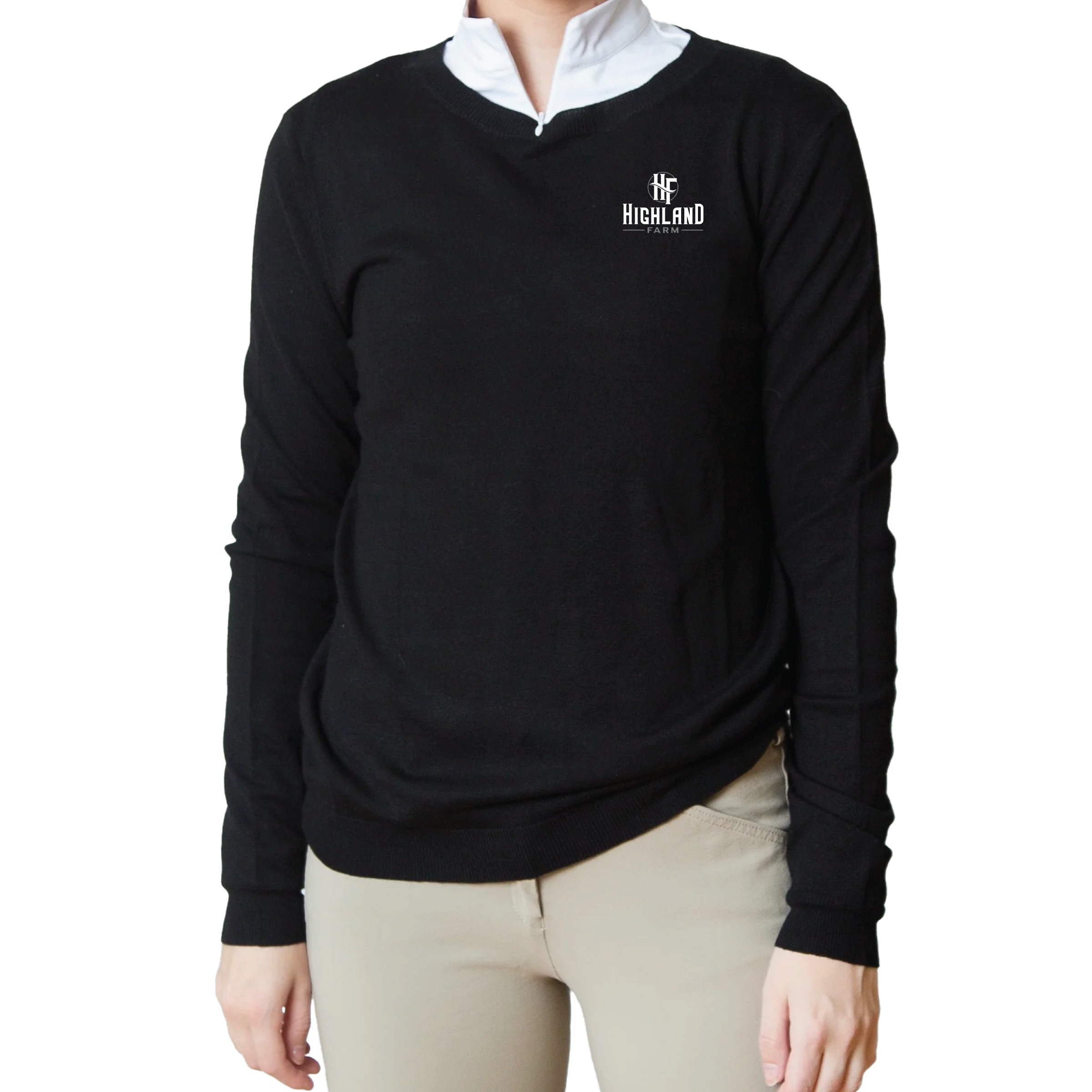 Highland Farm Women's TKEQ Essential Crewneck Sweater