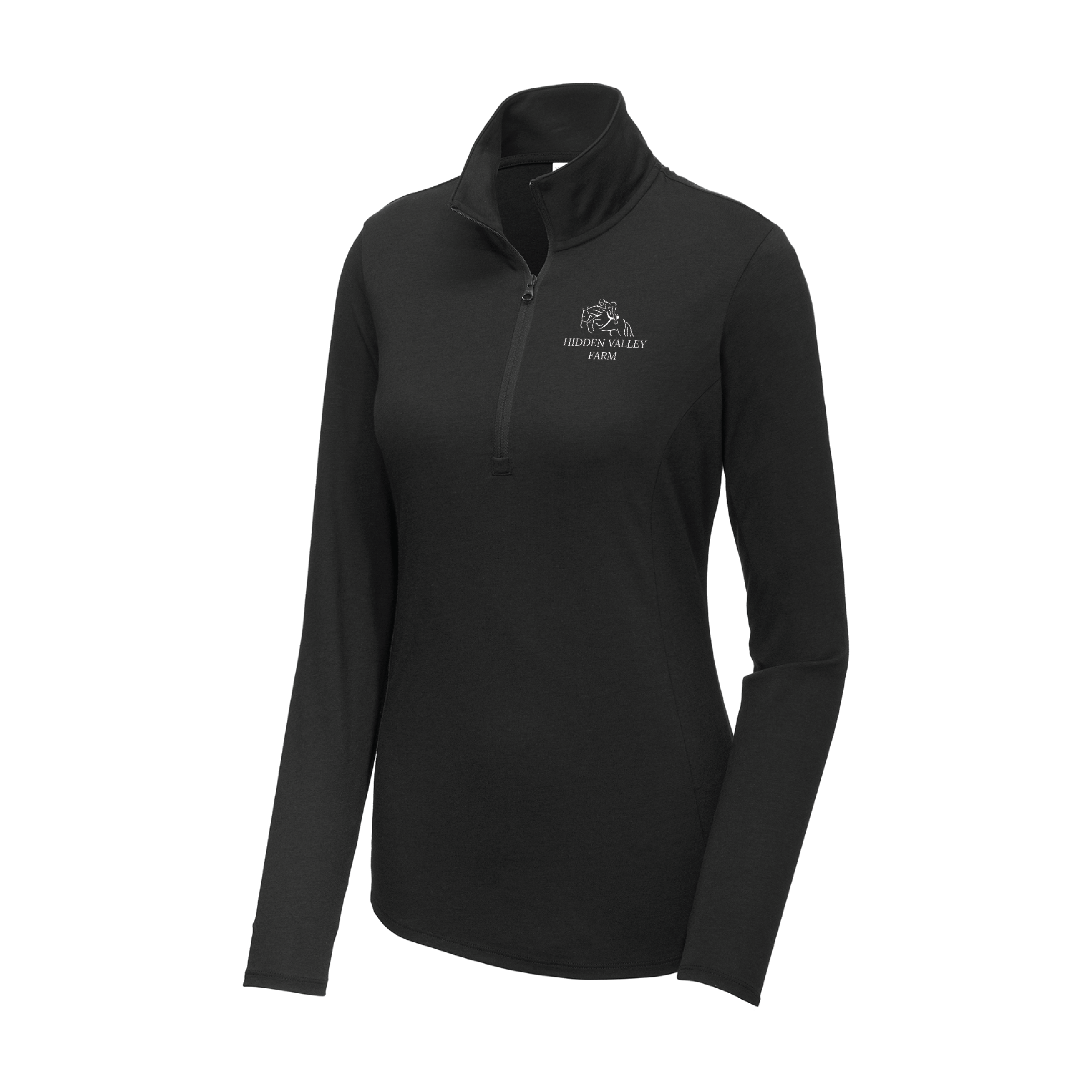 Hidden Valley Farm Women's Sport-Tek PosiCharge Tri-Blend Wicking 1/4 Zip Pullover