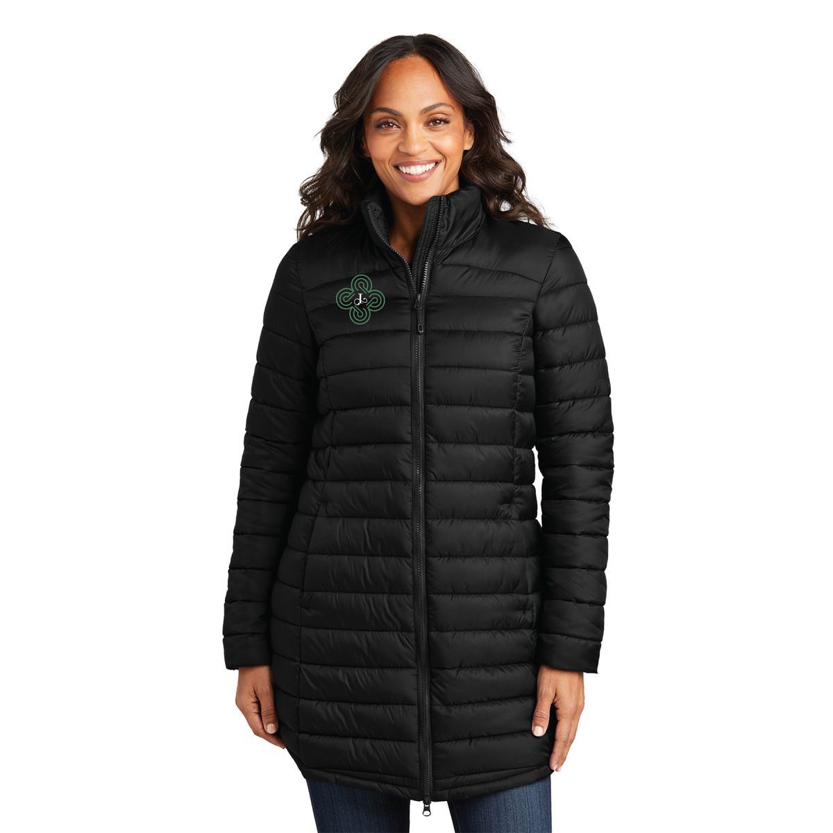 Ijula Equestrian Women's Port Authority Horizon Puffy Long Jacket