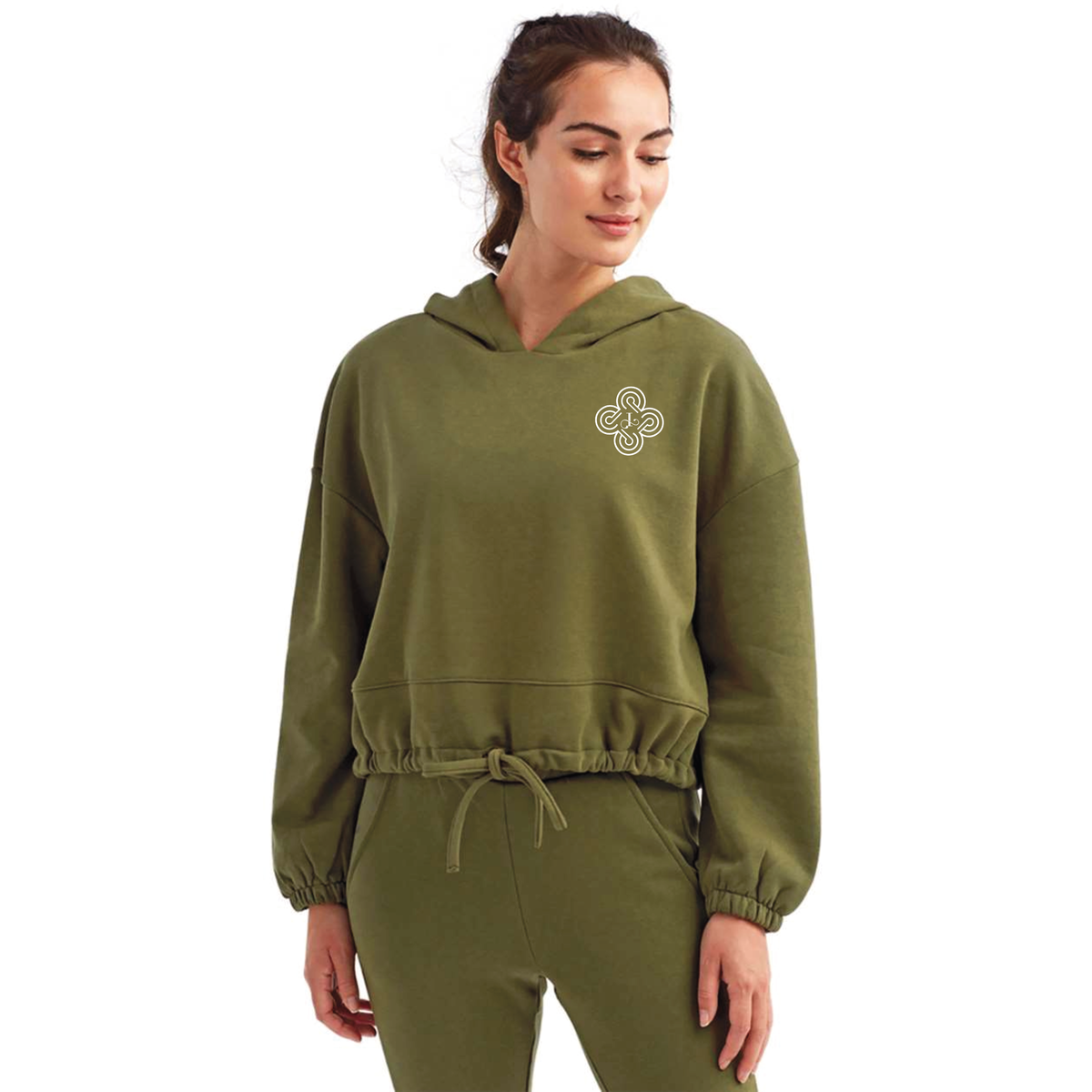 Ijula Equestrian Women's TriDri Cropped Maria Hooded Sweatshirt